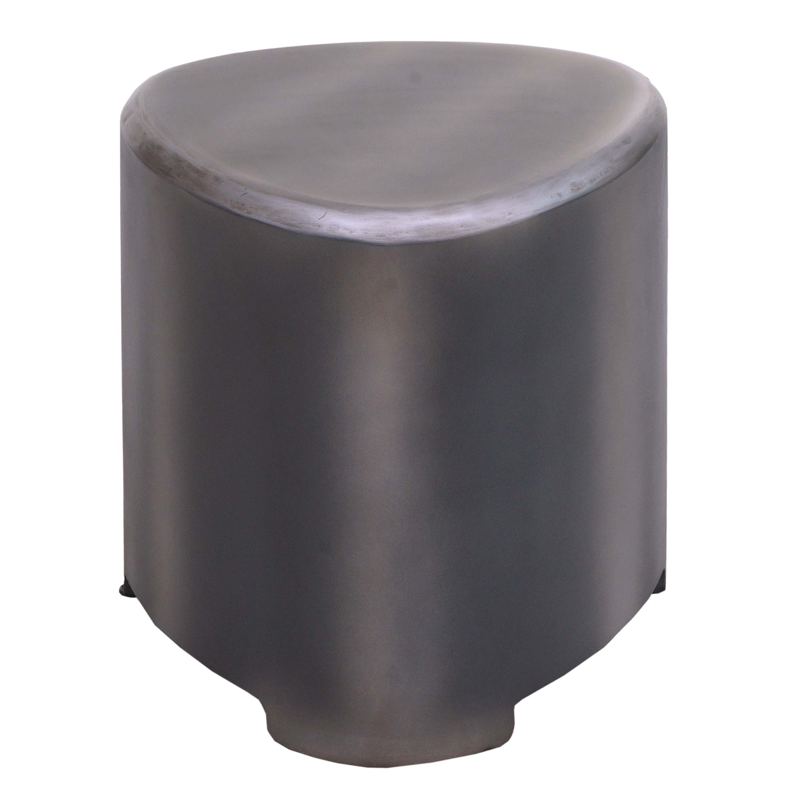 Hocker MCW-L74, Sitzhocker Holzhocker, Holz MVG-zertifiziert Industrial, Metall-Optik geb&uuml;rstet - Bild 1