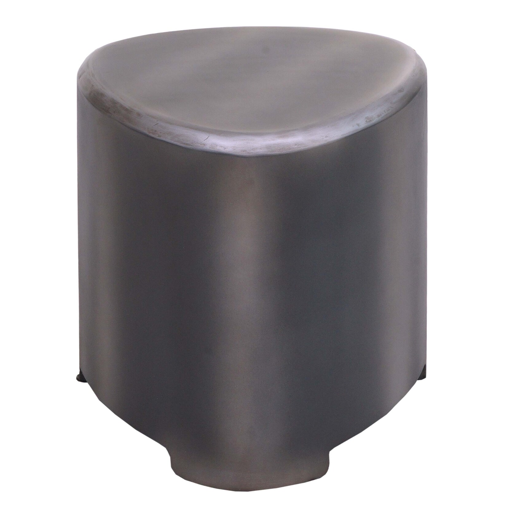 Hocker MCW-L74, Sitzhocker Holzhocker, Holz MVG-zertifiziert Industrial, Metall-Optik gebürstet | 04057651604671