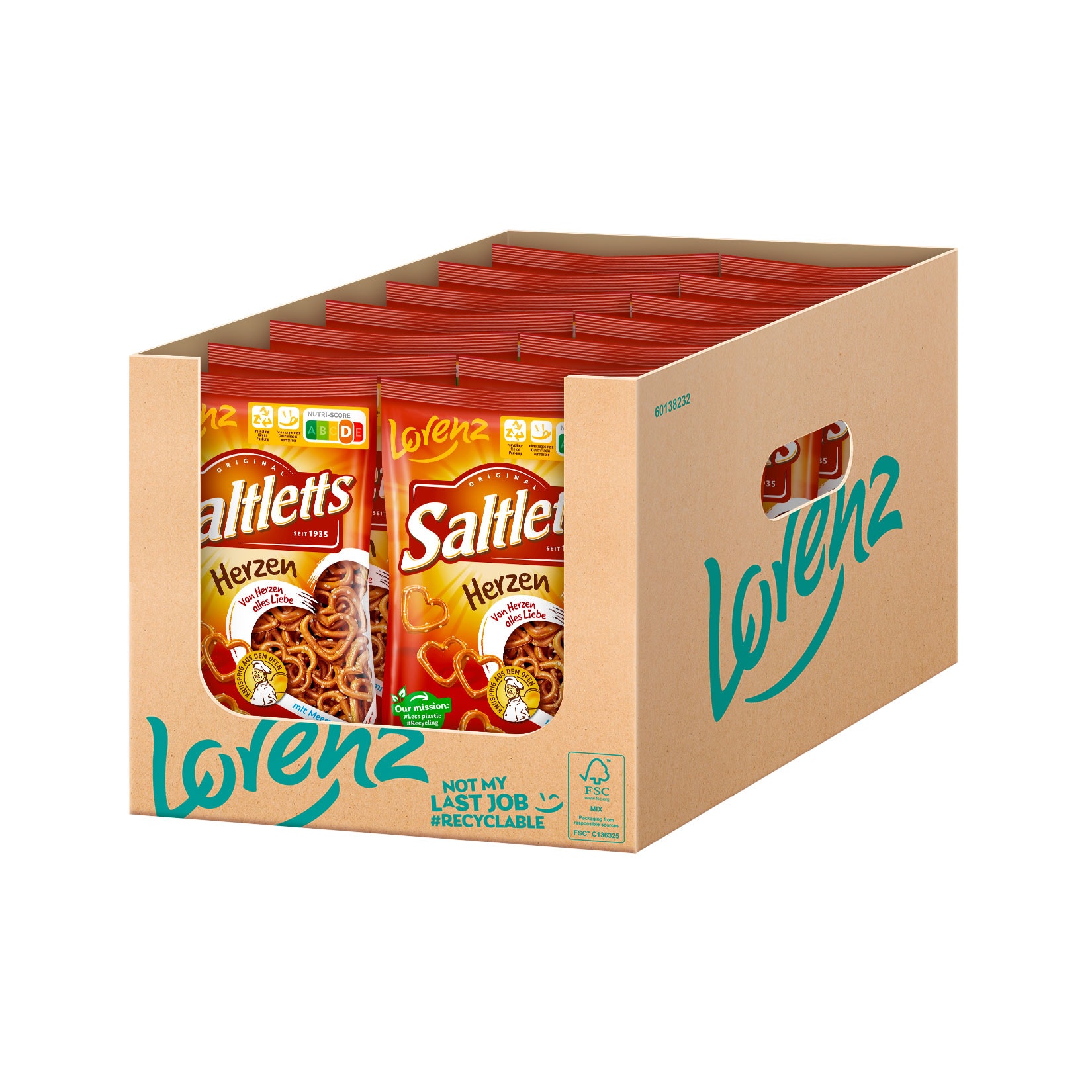 Lorenz Saltletts Herzen 180 g, 14er Pack - Bild 1