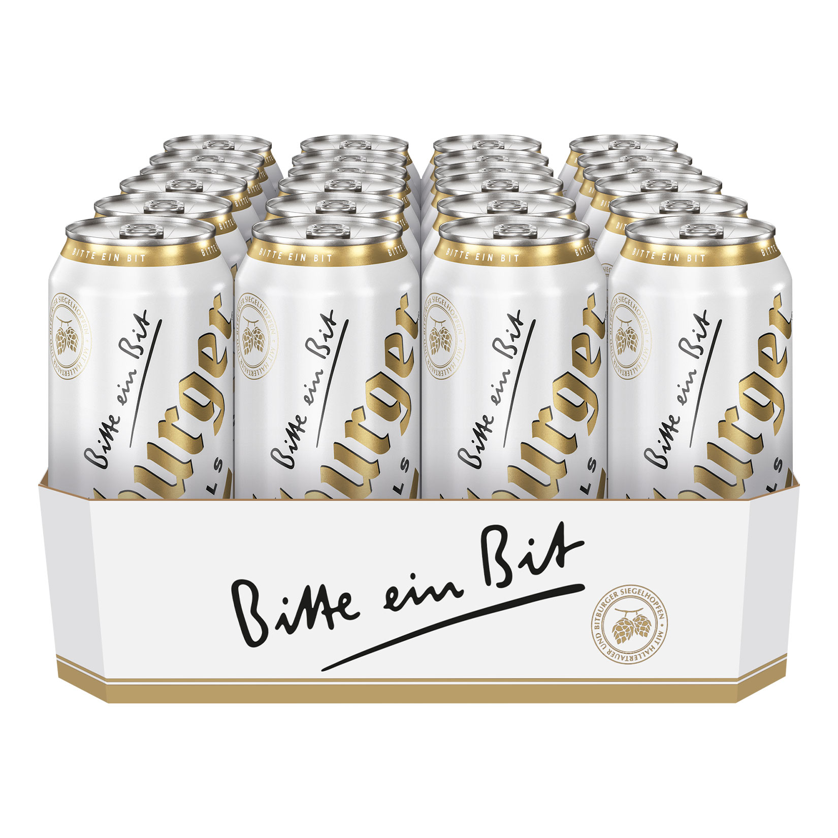 Bitburger Pils 4,8 % vol 0,5 Liter Dose, 24er Pack - Bild 1