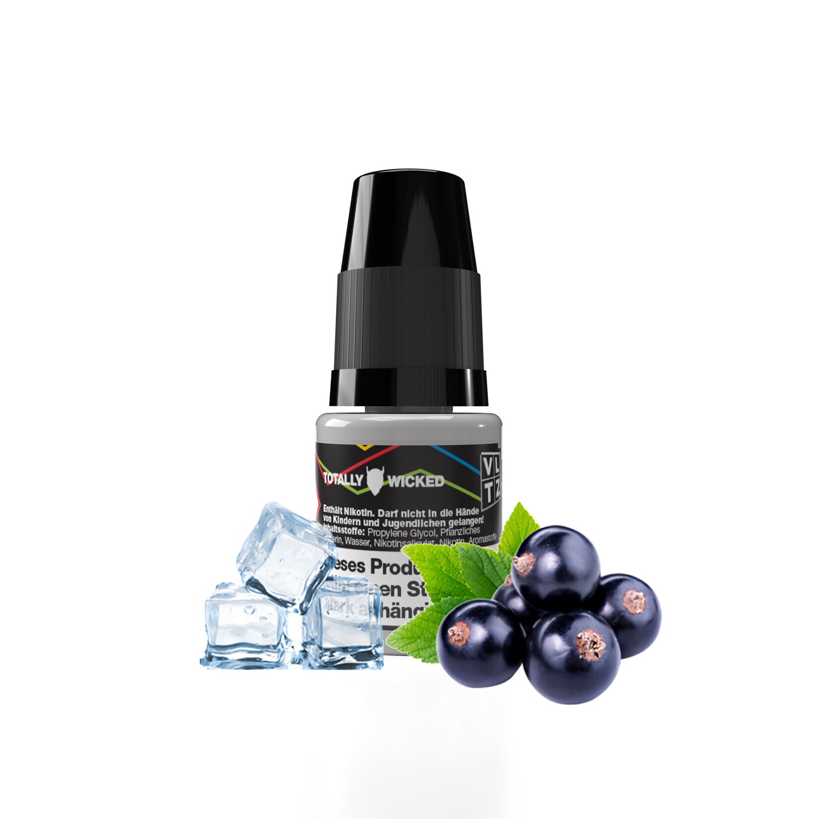 VLTZ E-Liquid Ice schwarze Johannisbeere 10ml 1.6% Nikotin, 10er Pack - Bild 1