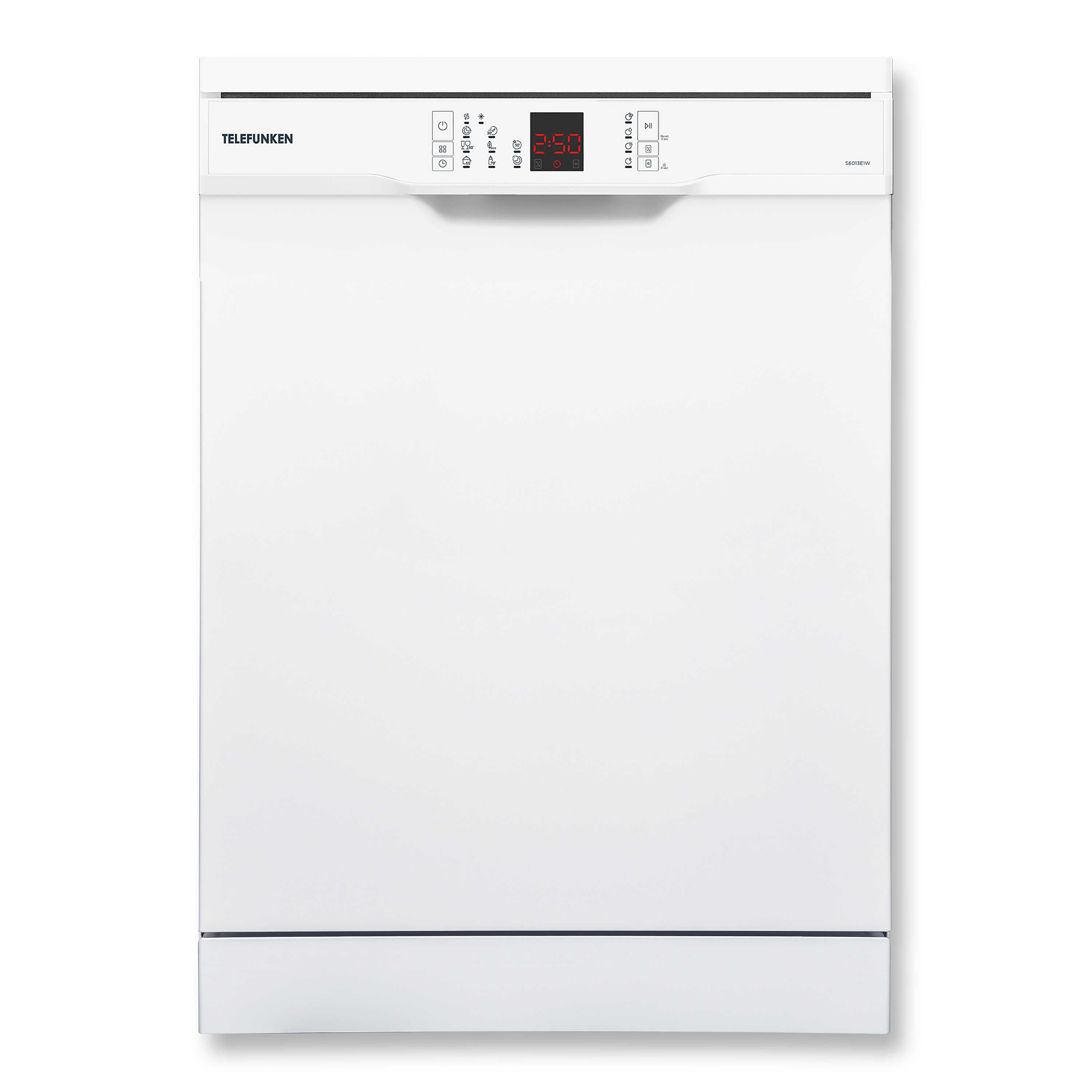 Telefunken S6013E1W Freistehender Geschirrsp&uuml;ler, Sp&uuml;lmaschine, 60 cm, 13 Ma&szlig;gedecke, 8 Programme, Besteckkorb - Bild 1