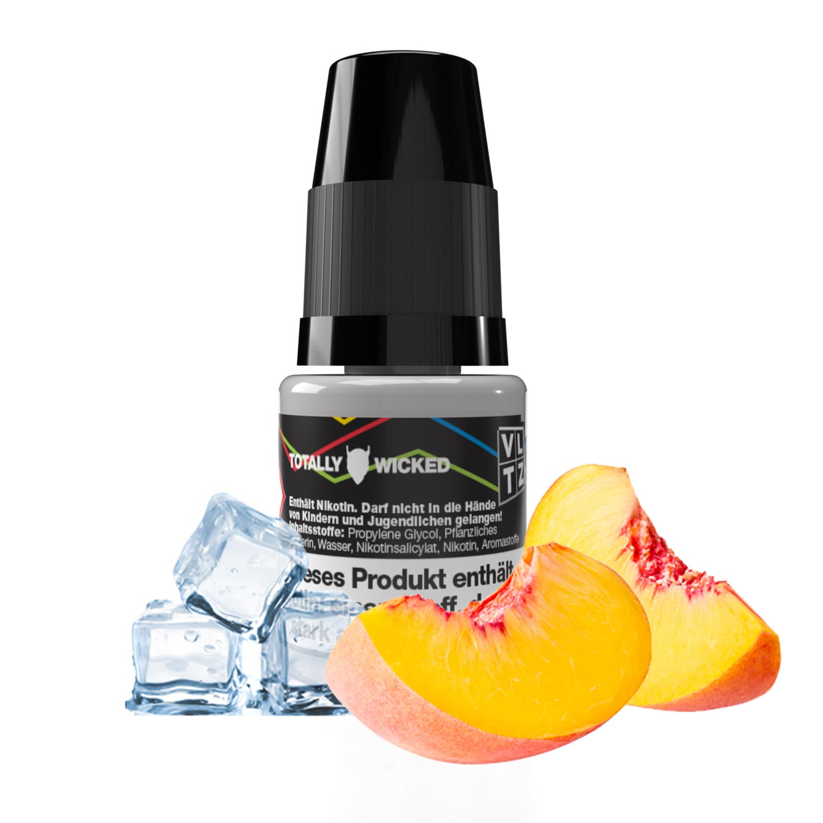 VLTZ E-Liquid Ice Pfirisch 10ml 1.0% Nikotin, 10er Pack - Bild 1