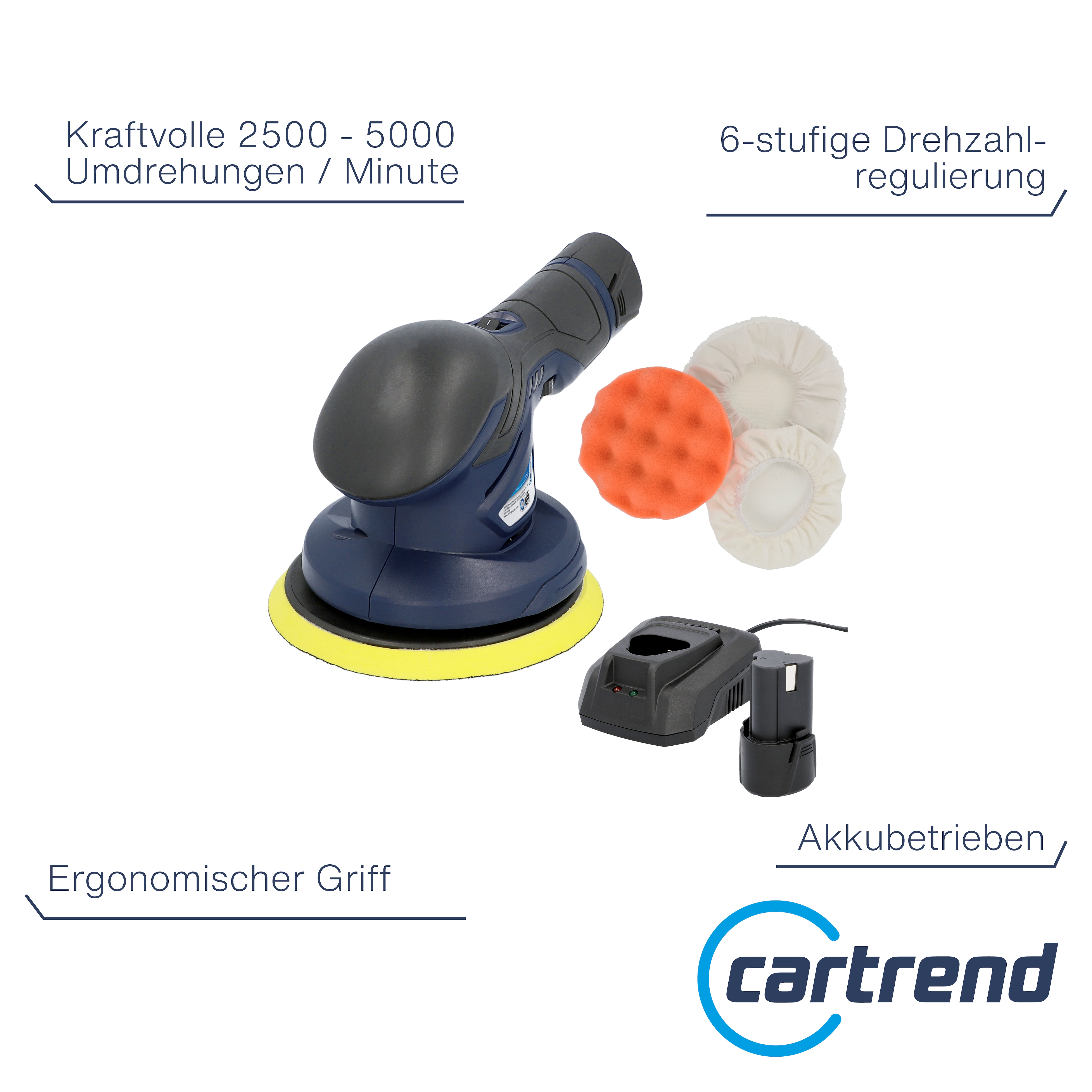CARTREND Akku Poliermaschine 12V - Bild 1