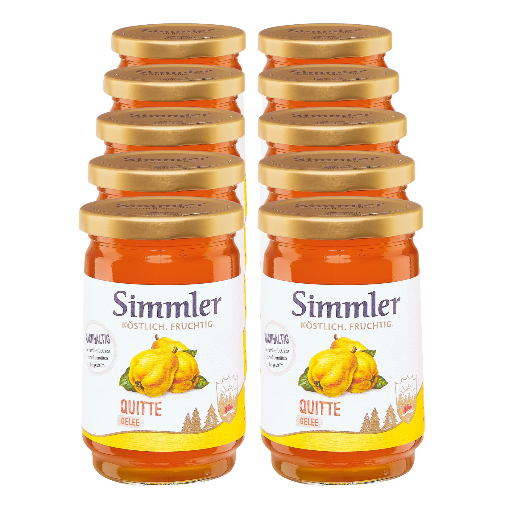 Simmler Quitte Gelee 450 g, 10er Pack - Bild 1