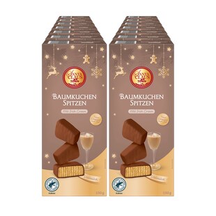 Santa Claus in Town Baumkuchenspitzen Vollmilch Irish Cream 150 g, 14er Pack - Bild 1