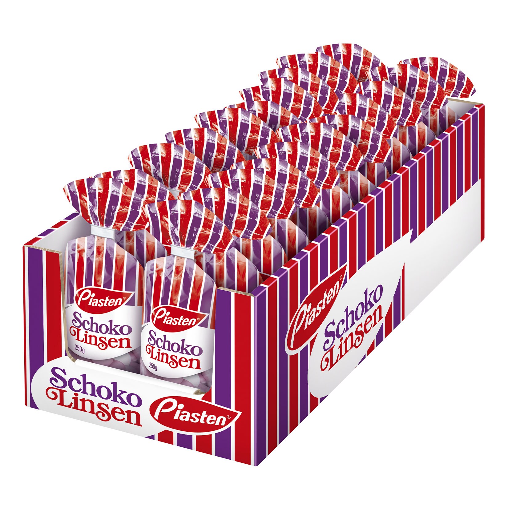 Piasten Schokolinsen 225 g, 20er Pack - Bild 1