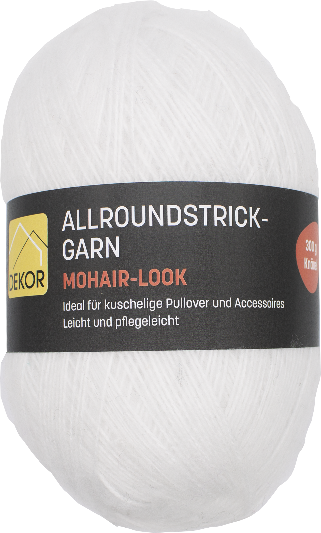 Dekor Allroundstrickgarn - 300 g -versch. Ausf&uuml;hrungen- wei&szlig; - Bild 1