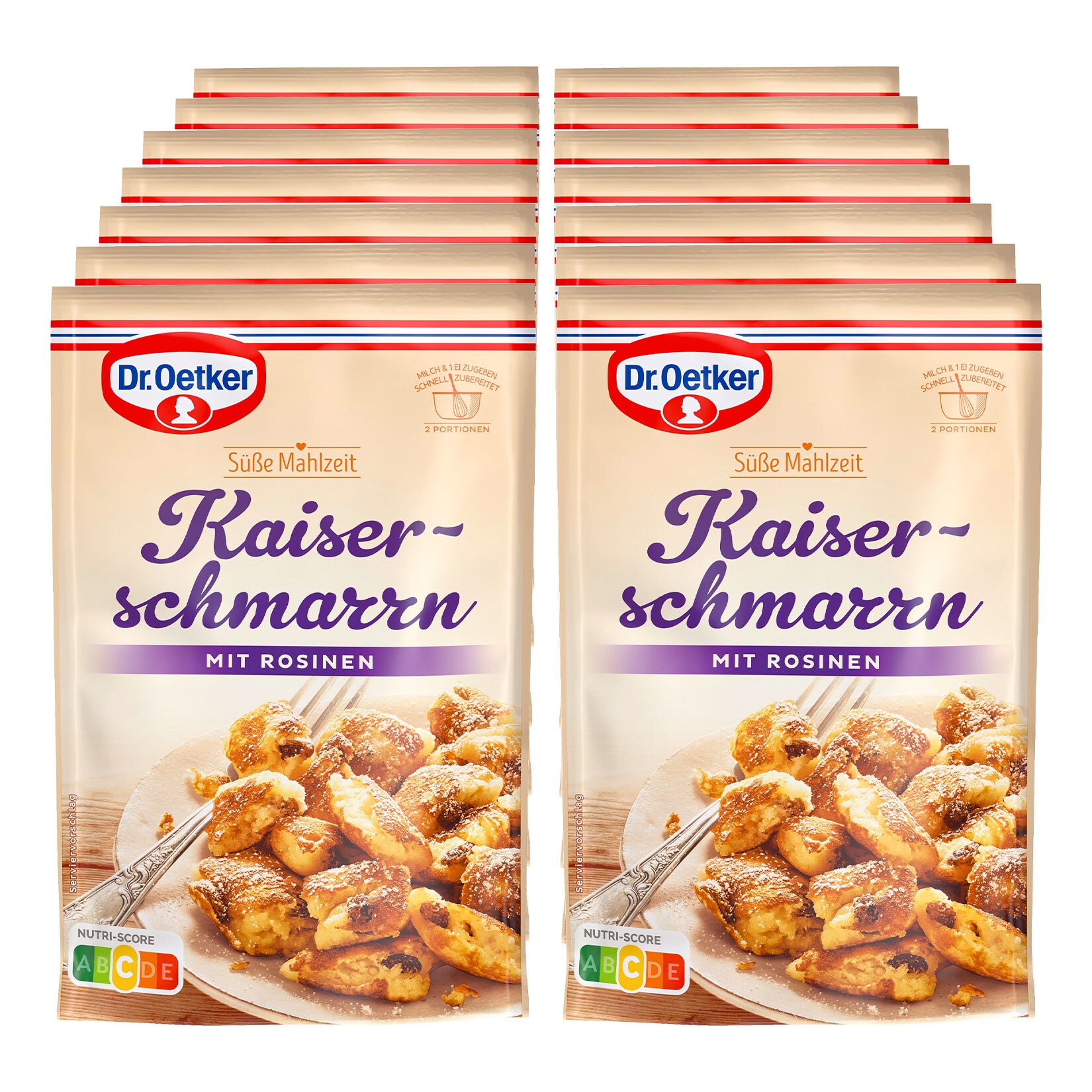 Dr. Oetker Kaiserschmarrn mit Rosinen , 14er Pack