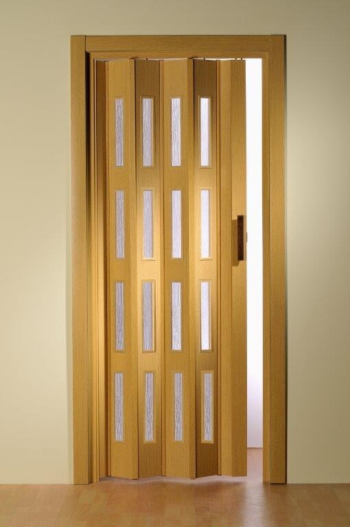 Falttür Luciana eiche hell 4 Fenster B 88,5 H 202 cm
