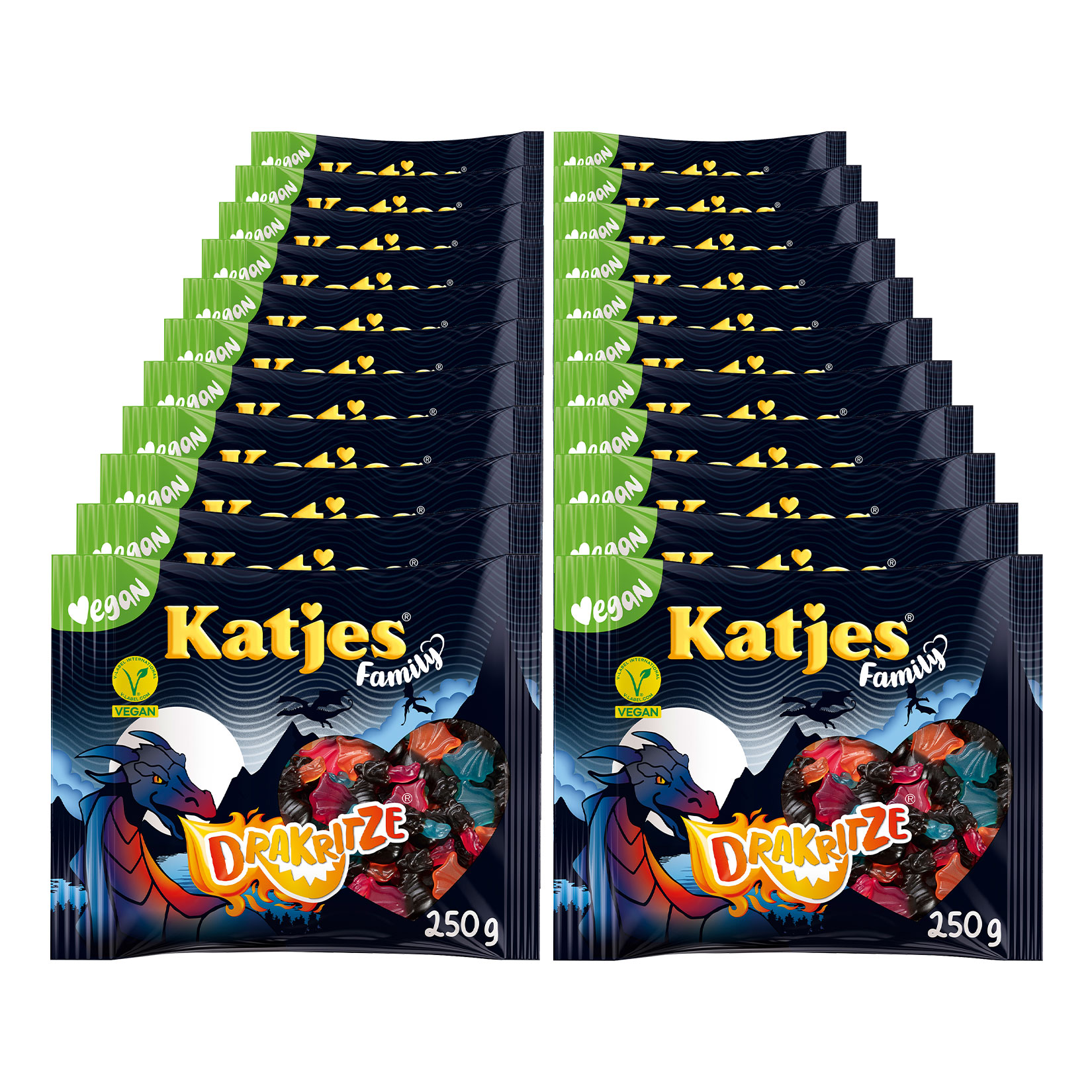 Katjes Family Drakritze 250 g, 22er Pack - Bild 1
