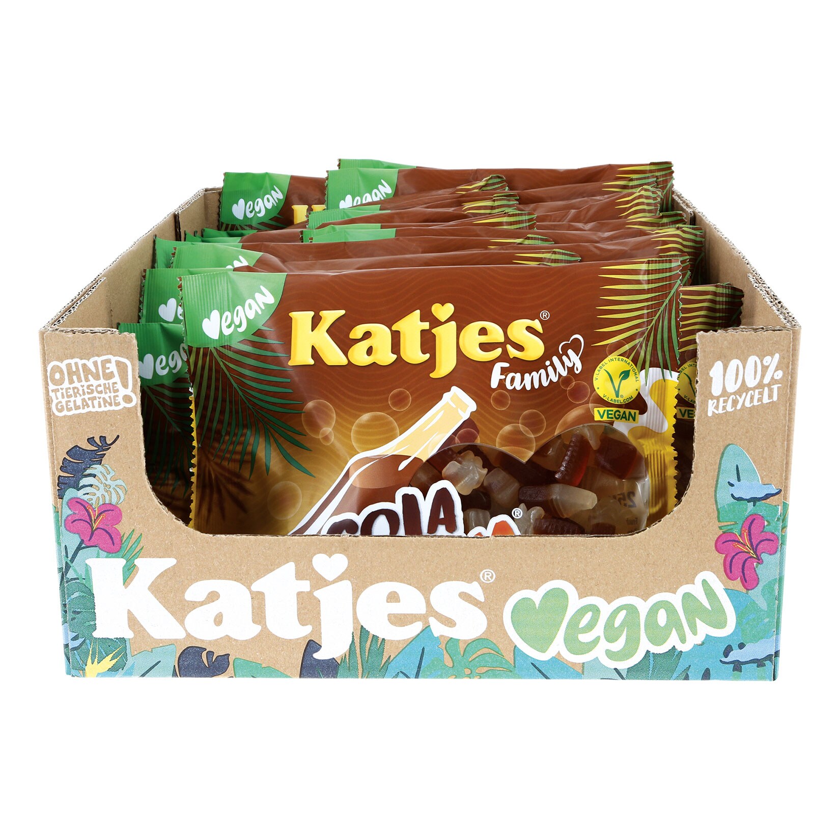 Katjes Family Fruchtgummi Cola Playa 250 g, 22er Pack