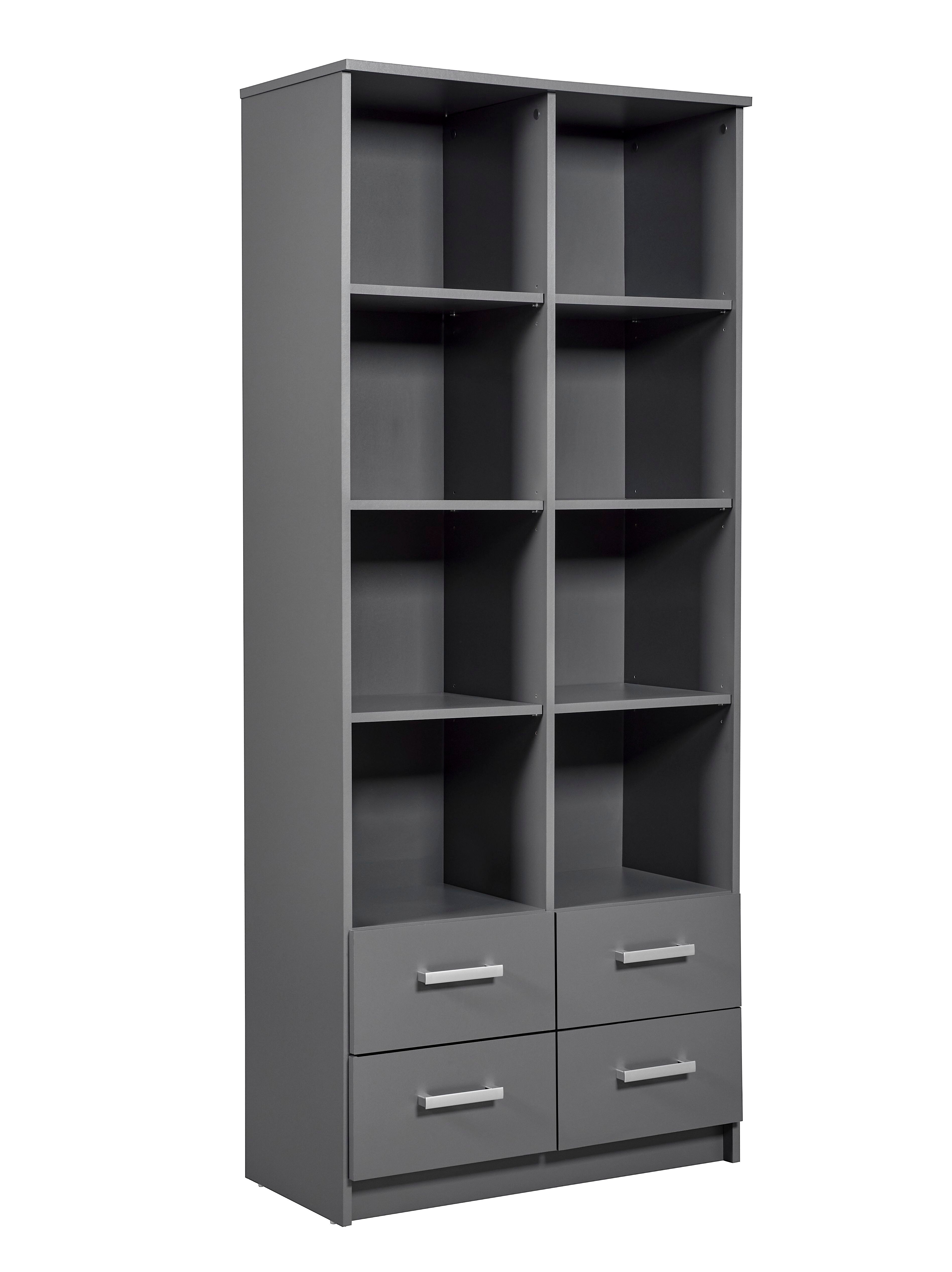 Inter Link Regal Elenzio 4 Schubladen grau - Bild 1