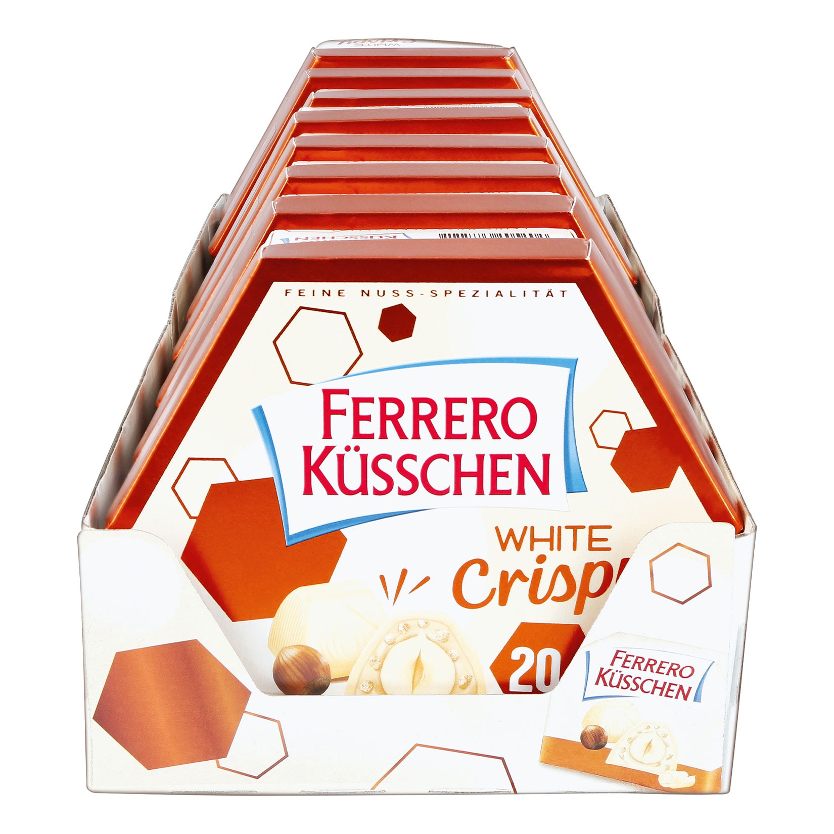 Ferrero K&uuml;sschen White Crispy 172 g, 8er Pack - Bild 1
