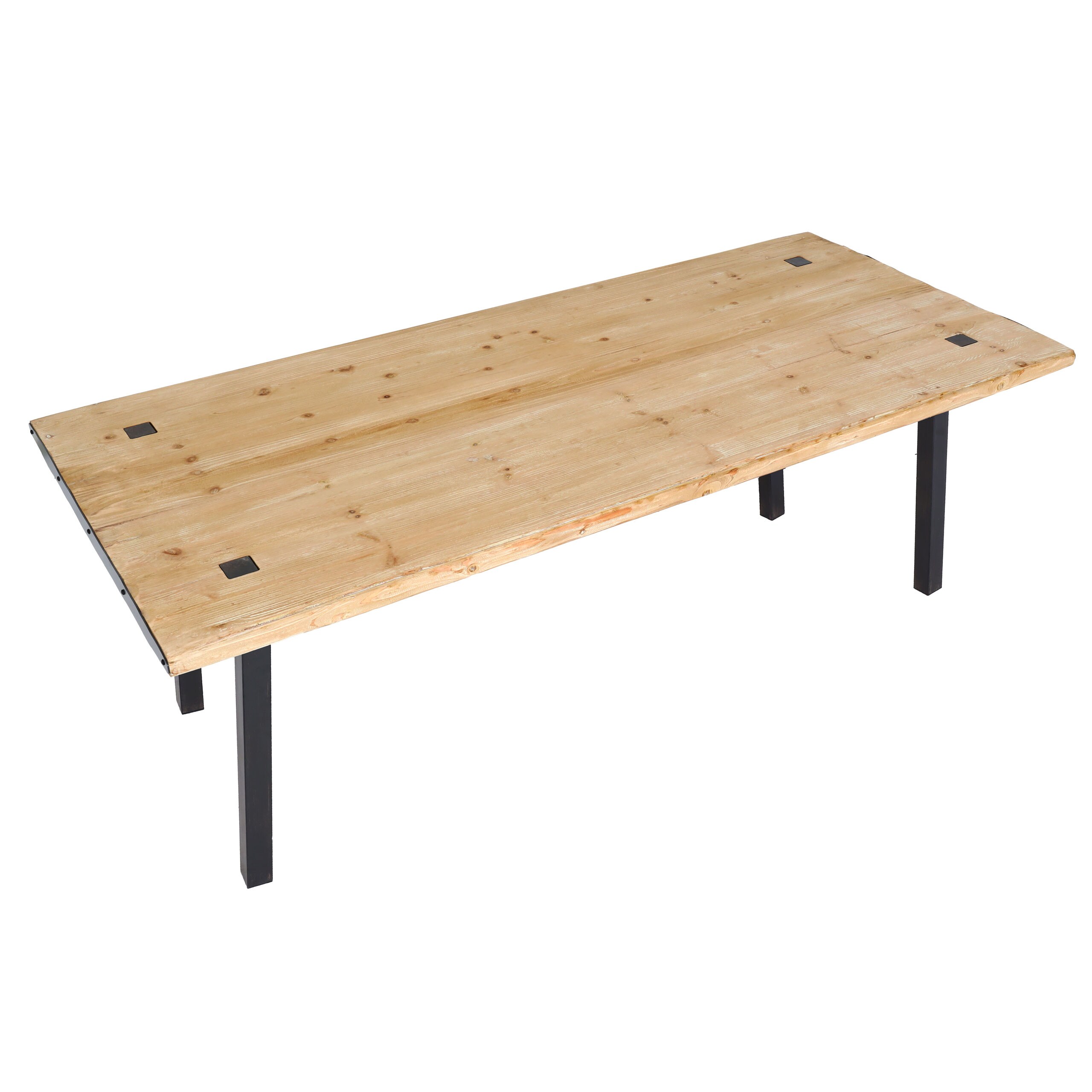 Esstisch MCW-L75, Tisch Esszimmertisch, Industrial Massiv-Holz MVG-zertifiziert 200x90cm, natur - Bild 1
