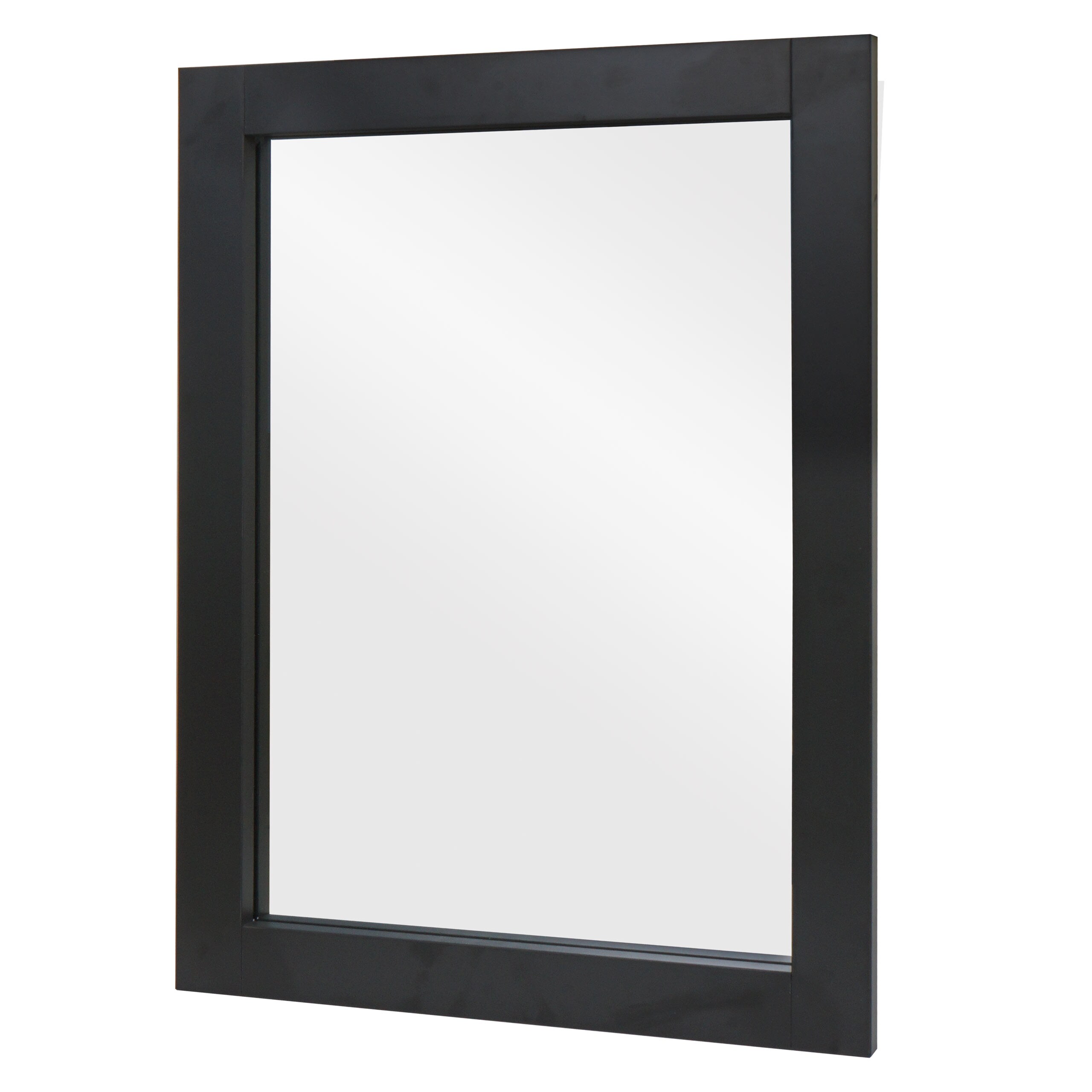 Wandspiegel MCW-L86, Badezimmer Badspiegel Spiegel Badm&ouml;bel, MVG-zertifiziert 72x52cm ~ schwarz - Bild 1