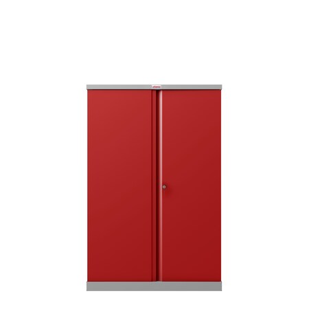 Phoenix Aktenschrank SCL1491GRK aus Stahl Korpus und rote online 2 bei Schlüsselschloss Türen Türen mit Netto 3 kaufen und grauer Regalen, mit