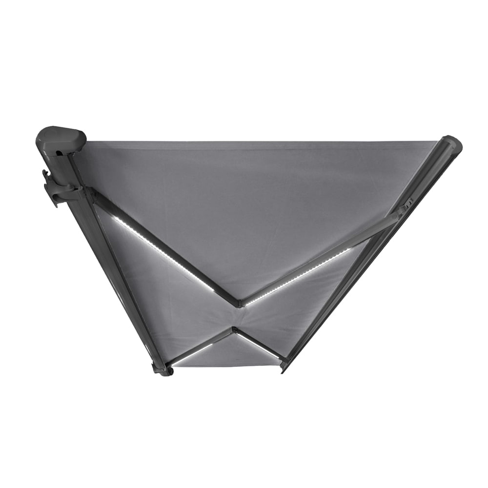 HOME DELUXE  LED Vollkassettenmarkise elektrisch ELOS - 350 x 250 cm Anthrazit - Bild 1