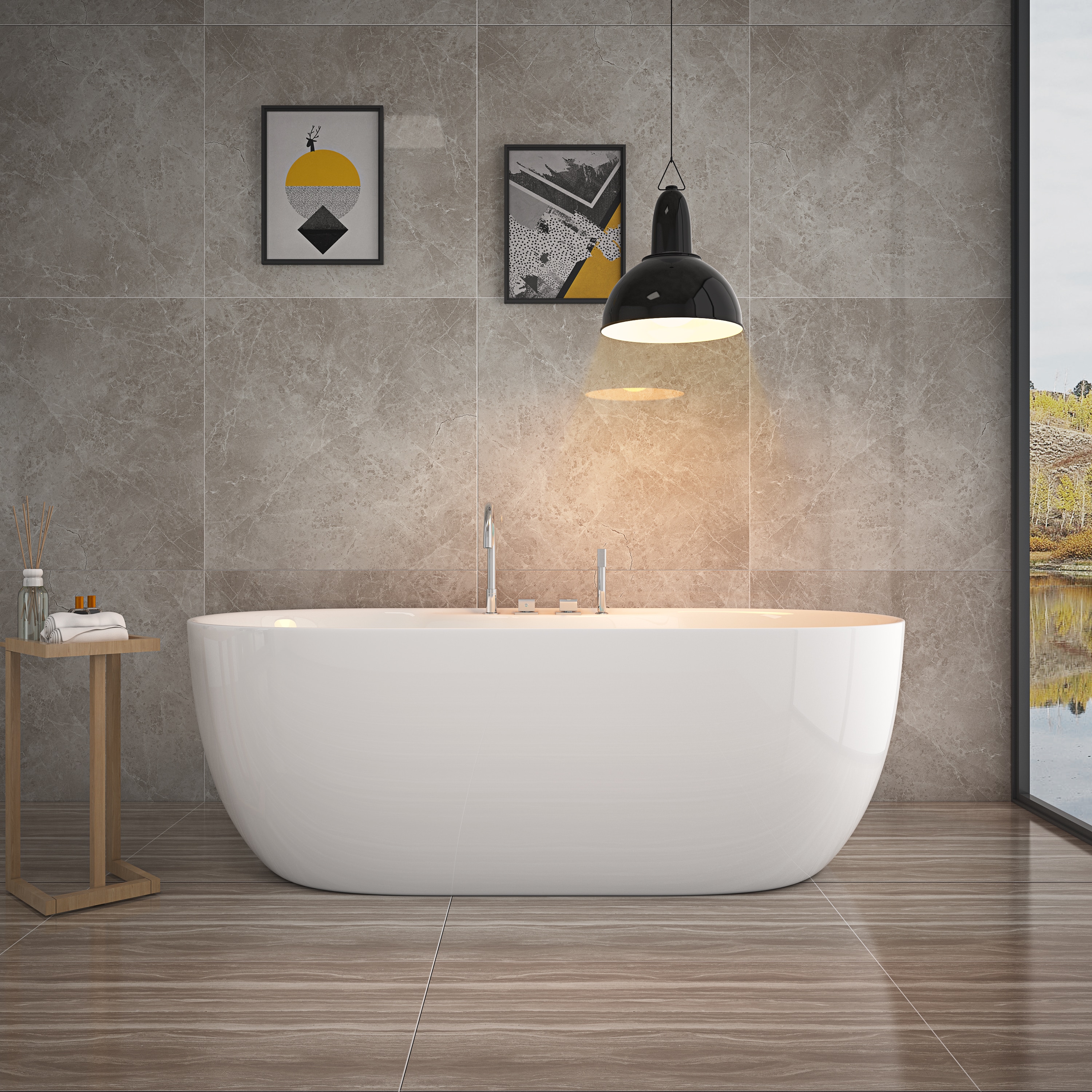 HOME DELUXE Badewanne LENI mit Armatur - Bild 1