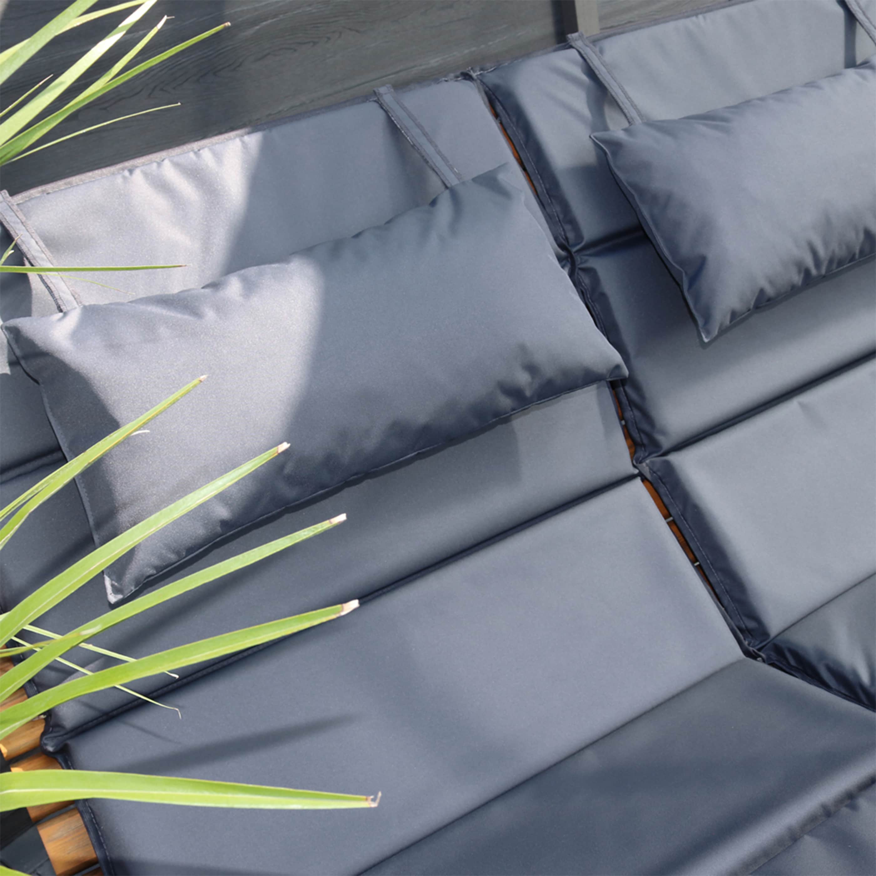 HOME DELUXE Wellenholzliege TAIGA Auflage -1x Auflage - Bild 1