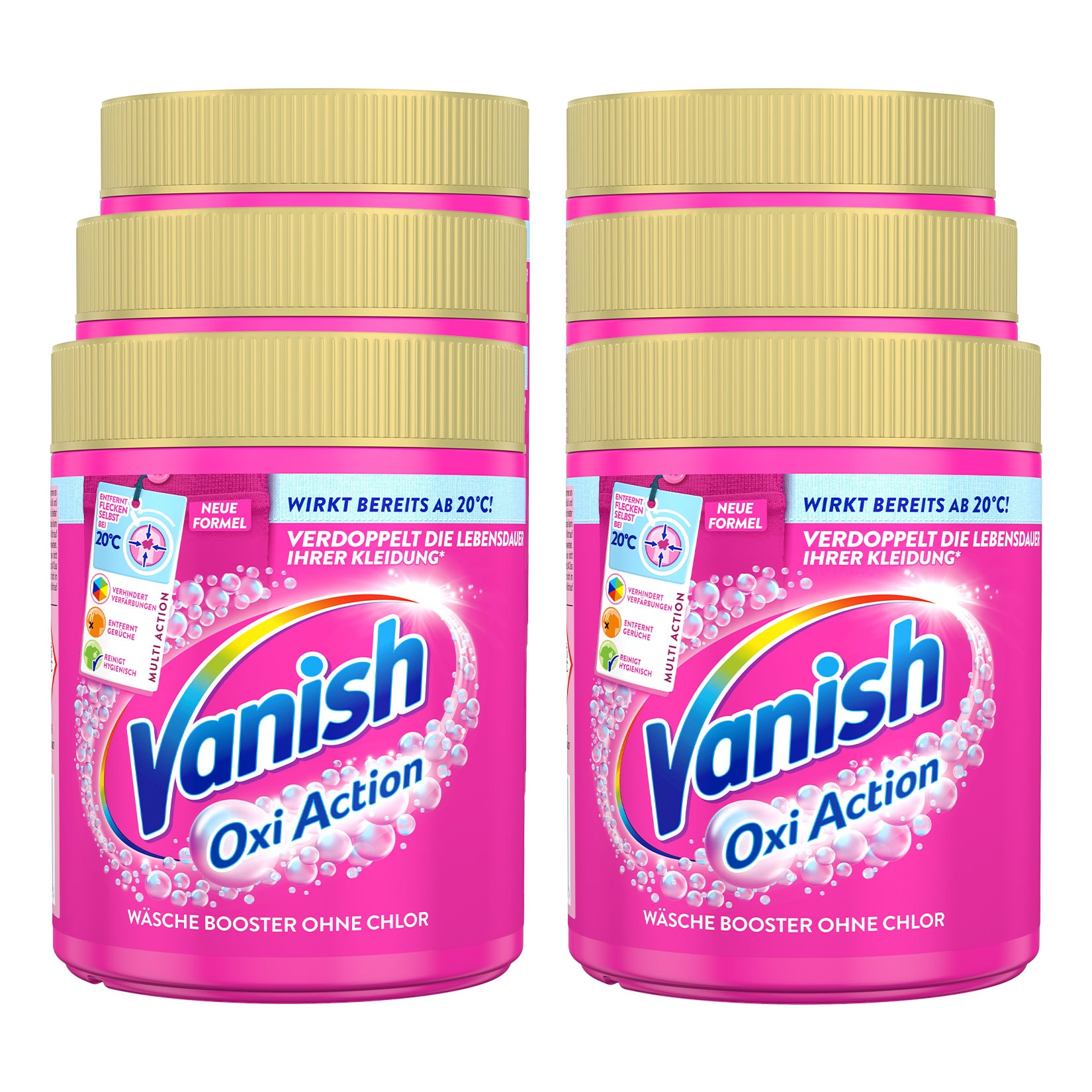 Vanish Oxi Action Booster Pulver 550 g, 6er Pack - Bild 1