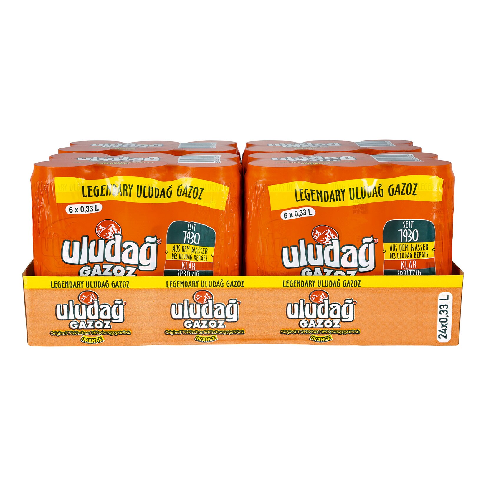 Uludag Gazoz Orange 0,33 Liter Dose, 24er Pack