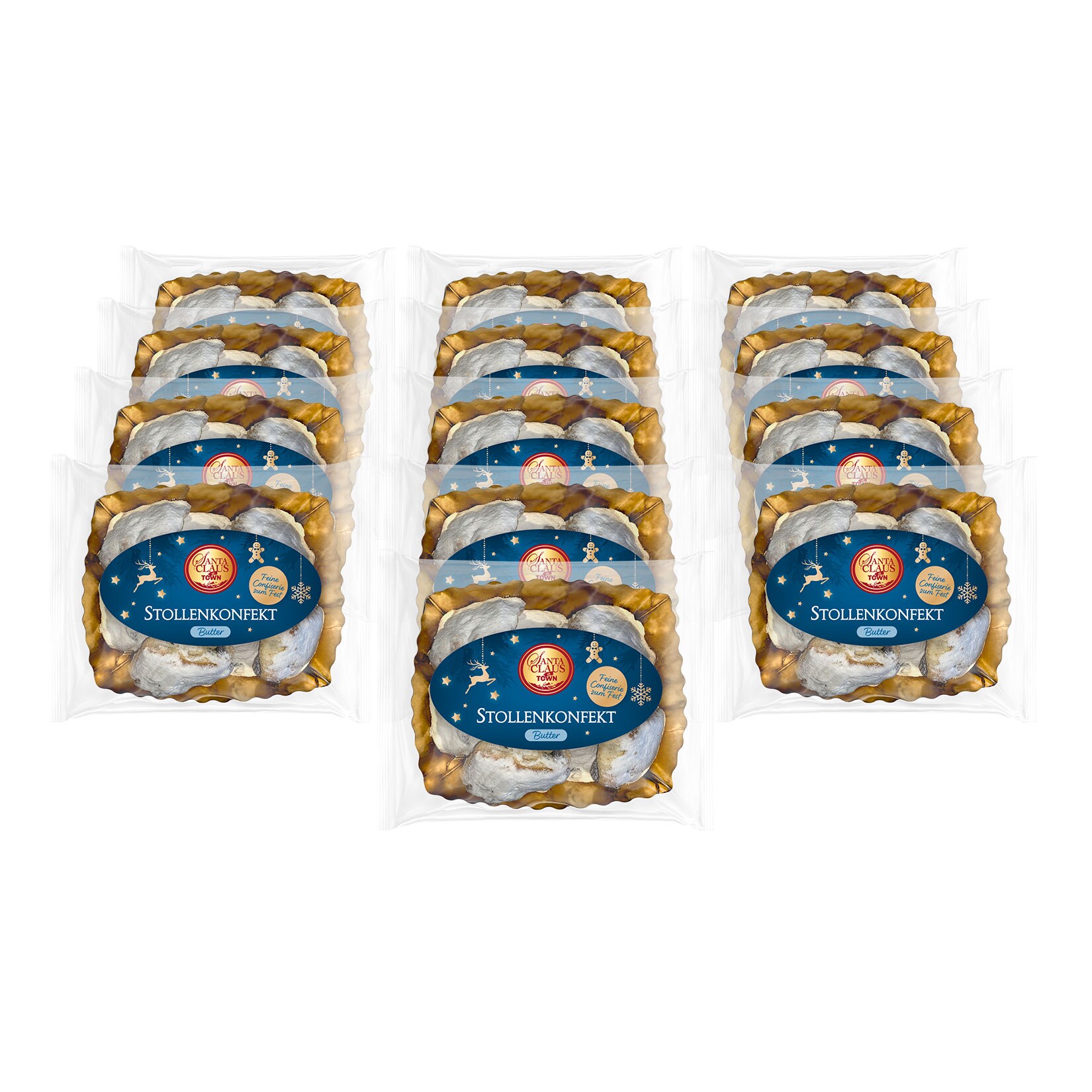 Santa Claus in Town Stollenkonfekt Butter 300 g, 13er Pack