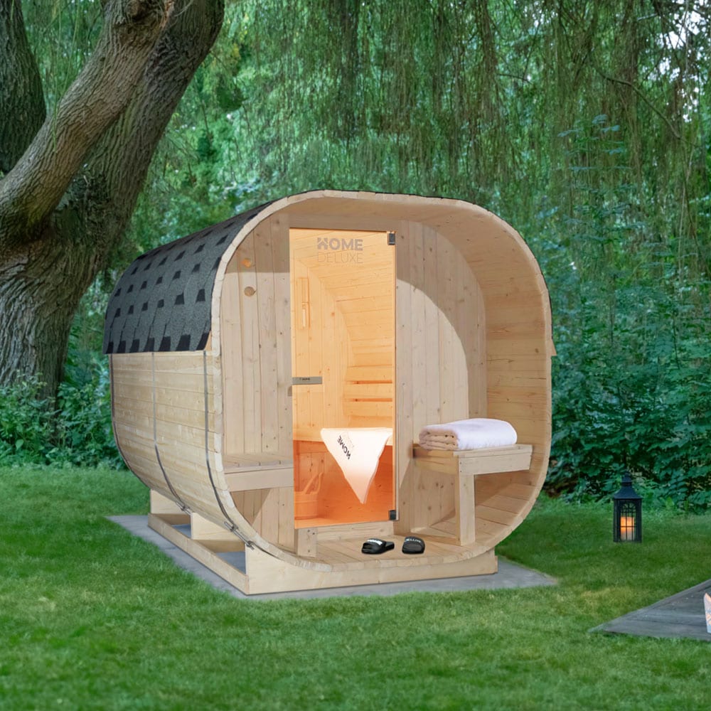 HOME DELUXE Outdoor Sauna CUBE DELUXE L - Bild 1