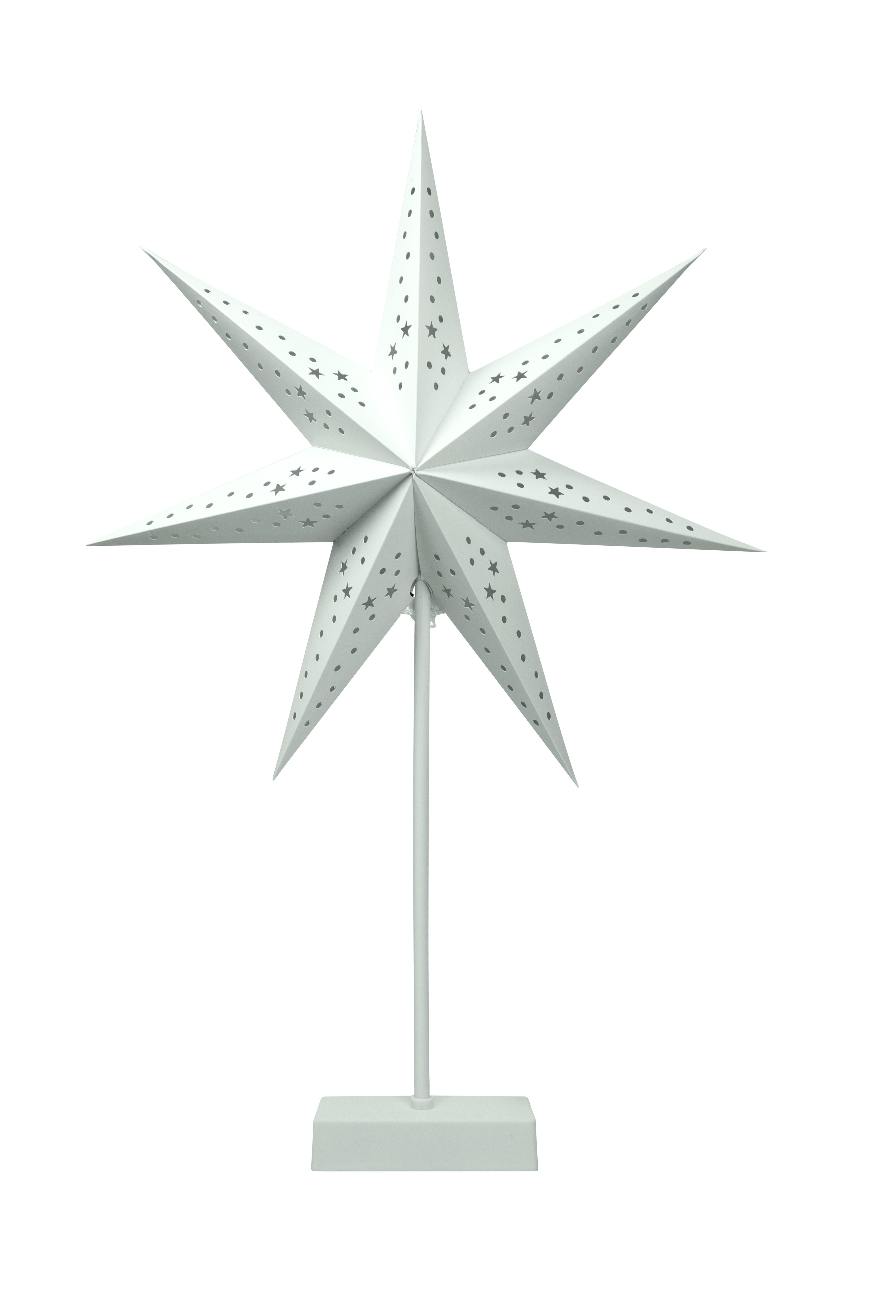 LED Papierstern -versch. Ausf&uuml;hrungen - wei&szlig; - Bild 1