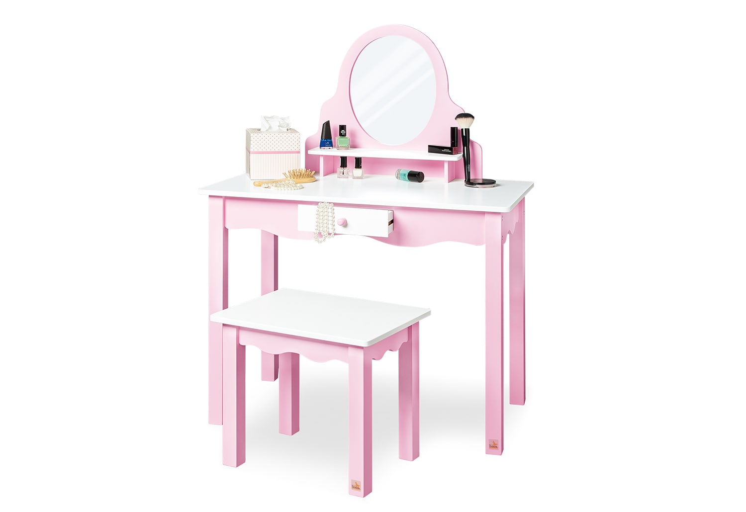 Kinderschminktisch 'Jasmin' inkl. Hocker, 2-tlg. - Bild 1