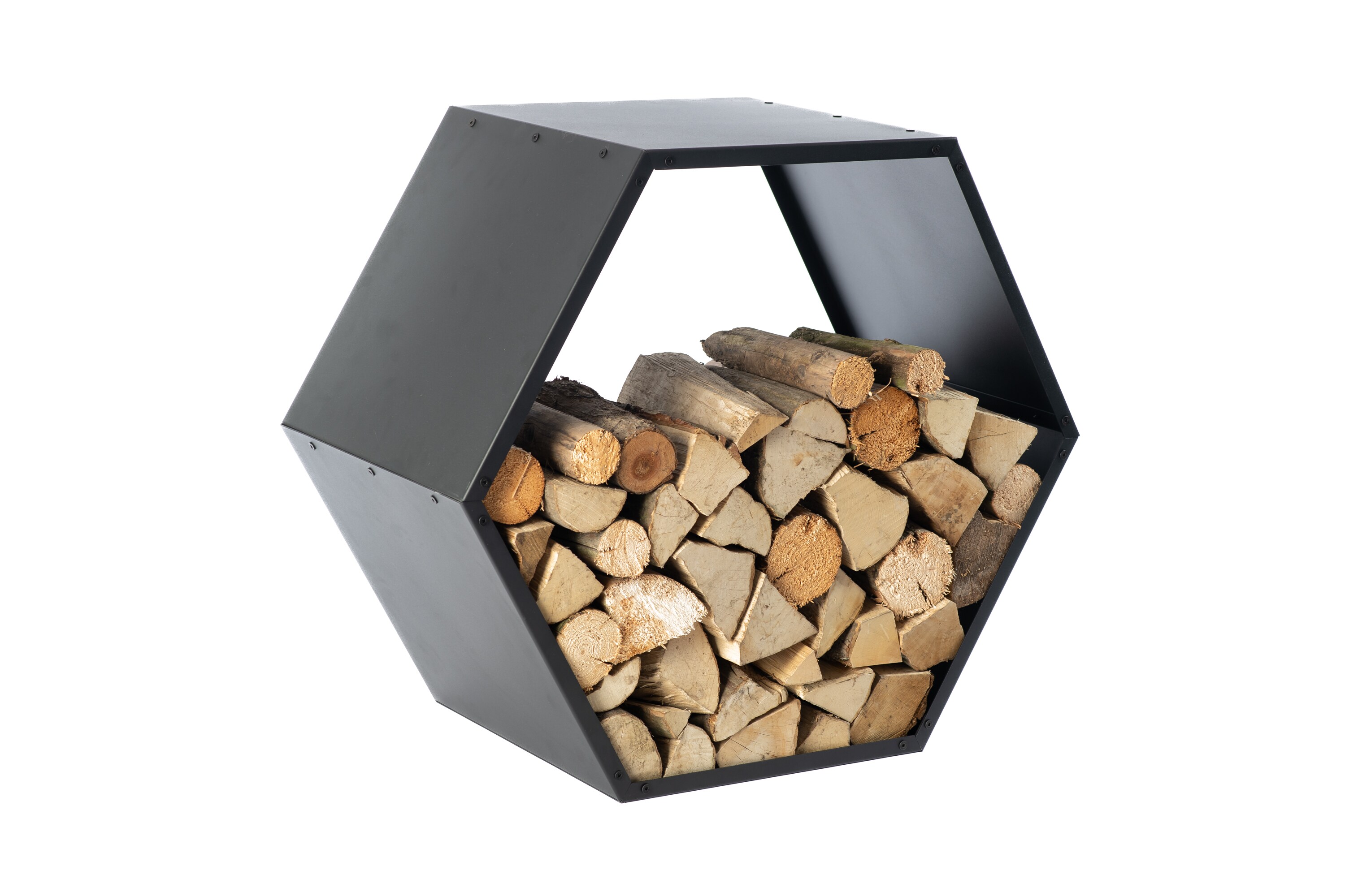 Westmann Stahl Kaminholzregal Biene | Schwarz - Bild 1