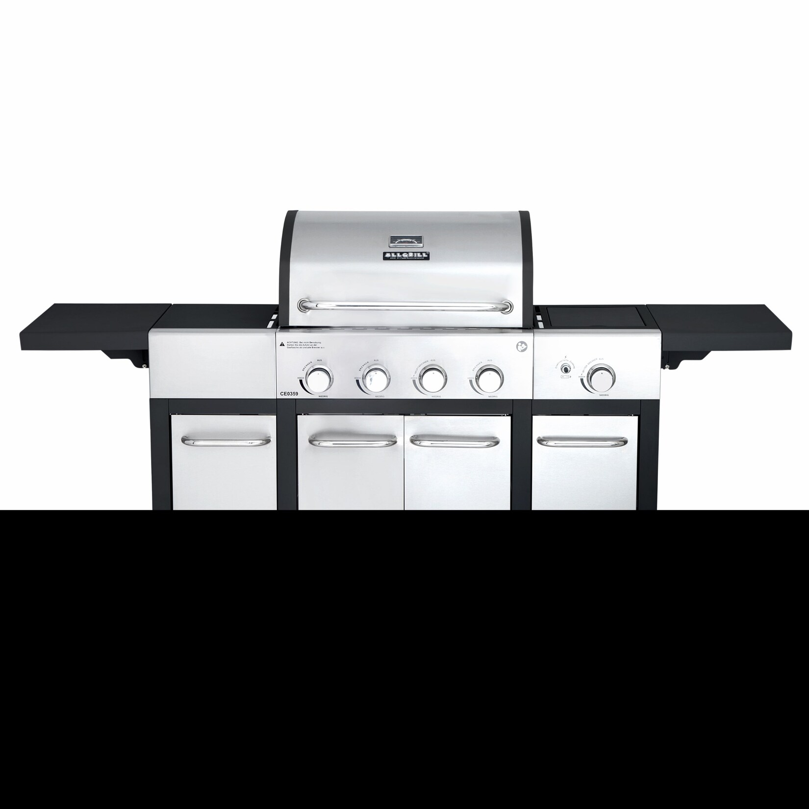 ALLGRILL Gasgrill MAJOR inkl. Seitentischen | 04041571003997
