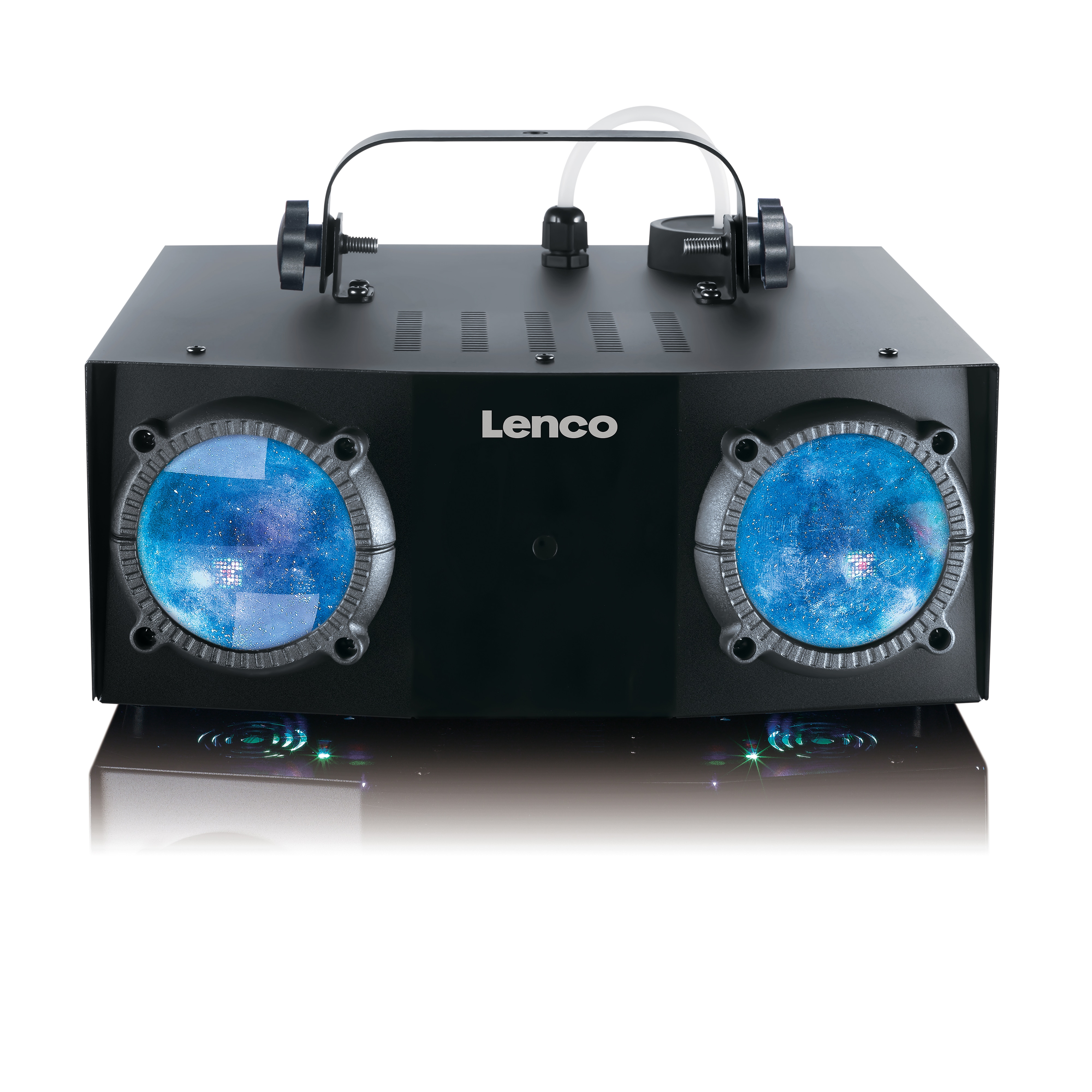 Lenco LFM-110BK - 2-in-1 Partymaschine mit Dual-Matrix-RG 8-Lichtern und Nebelmaschine - Bild 1