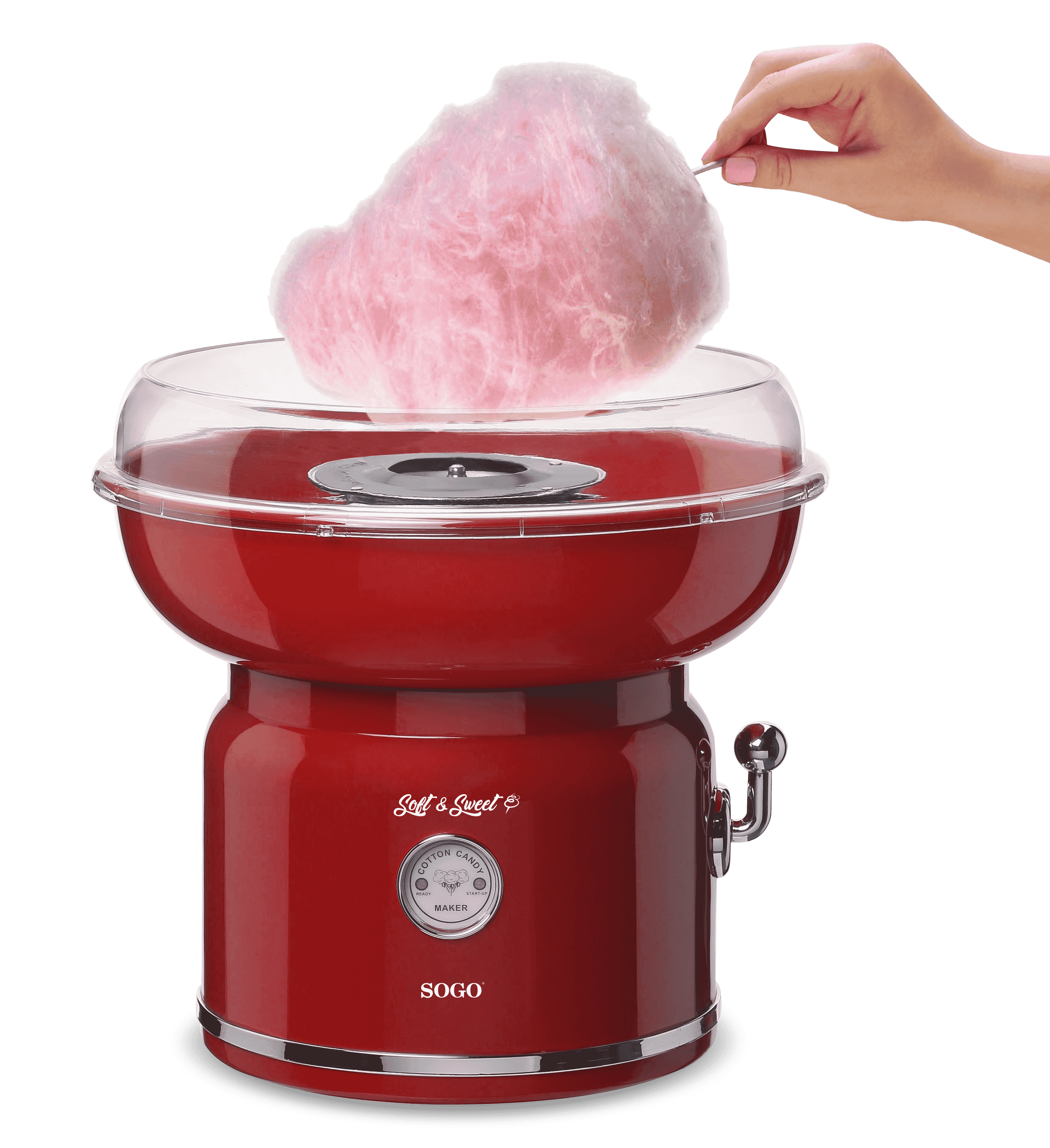SOGO Zuckerwatte-Maschine Retro-Rot CC-SS-11975 - Bild 1