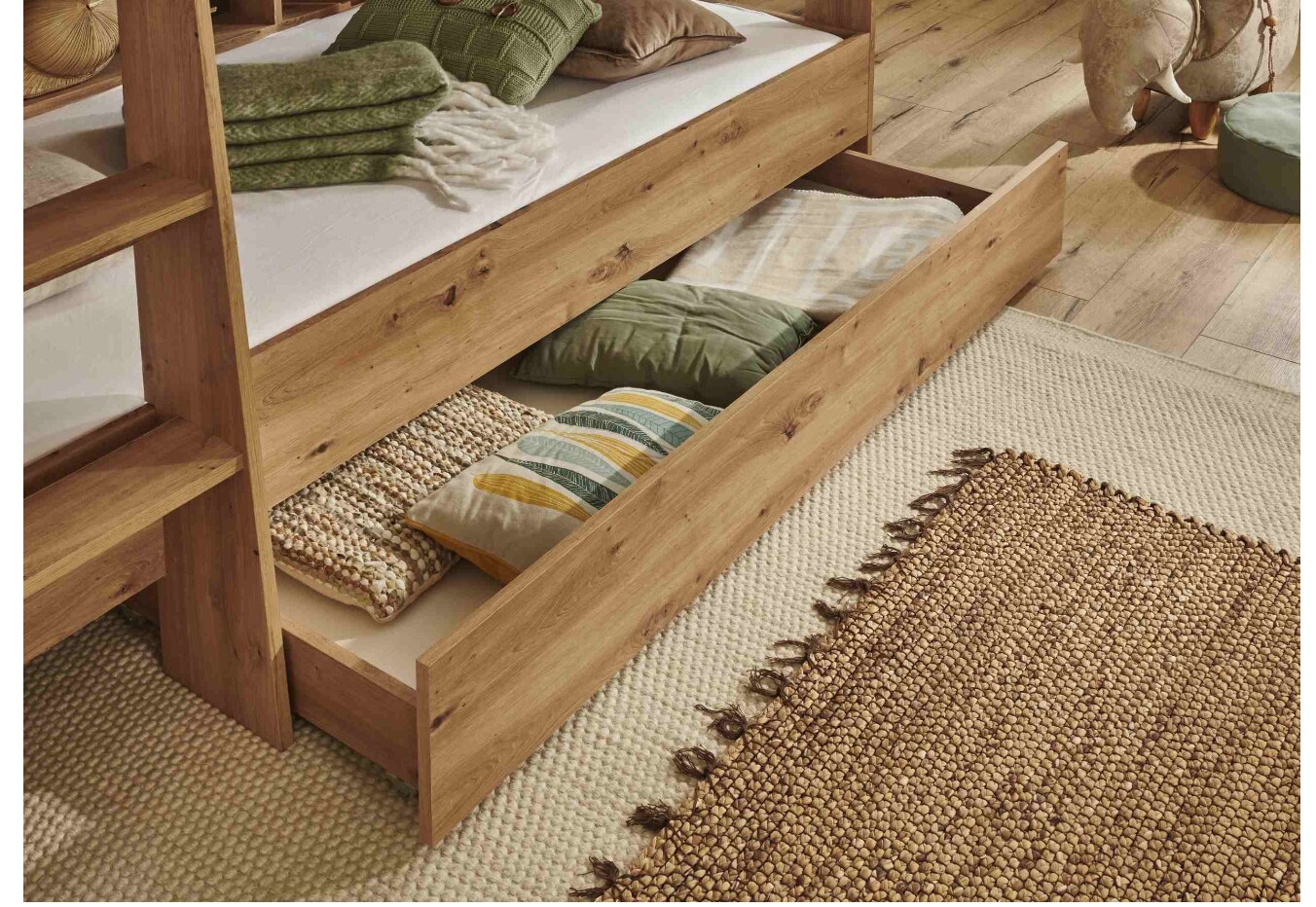 Relita – Bettkasten auf Rollen zu Etagenbett SWAY, Ausf. Eiche Artisan Dekor | 04250468574513