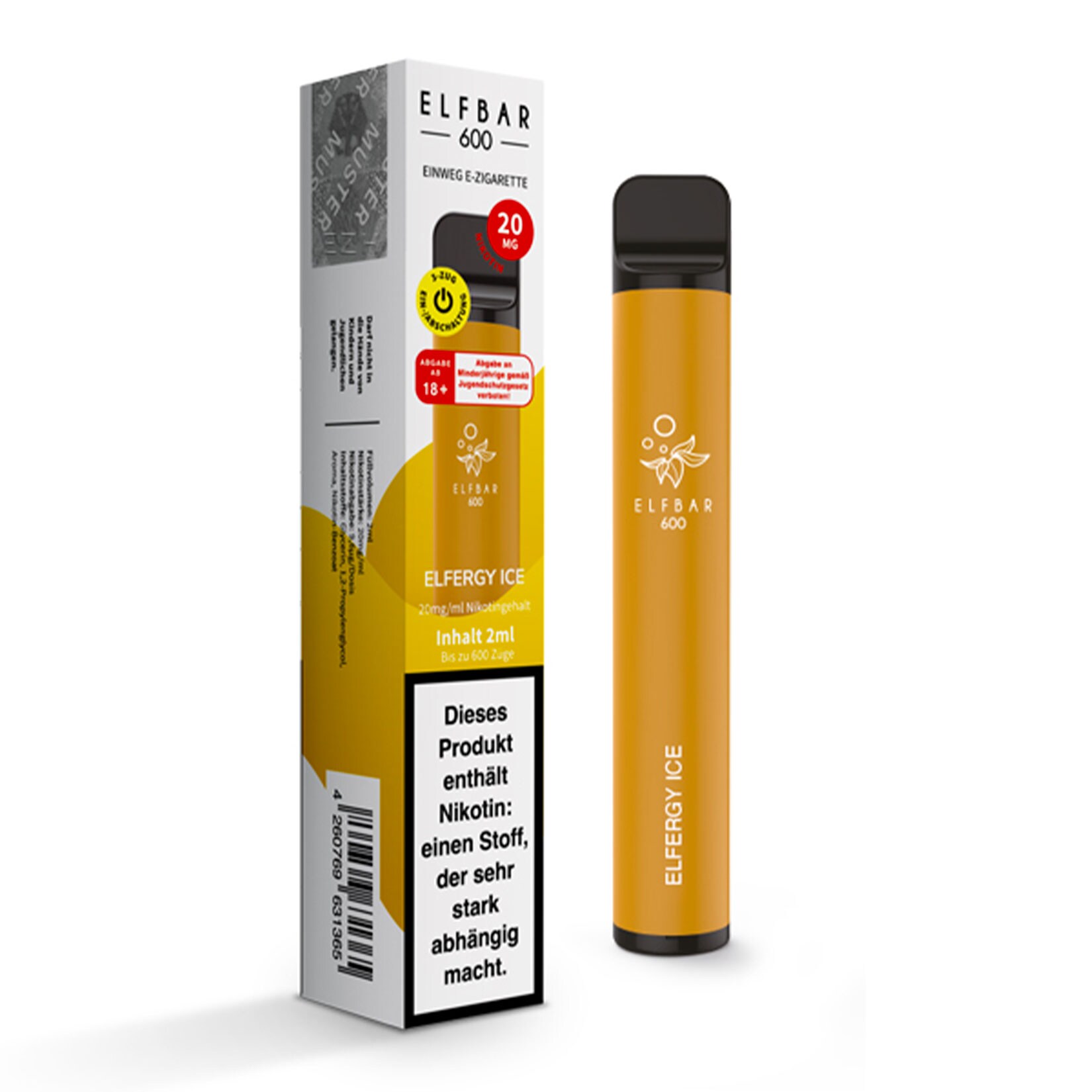 Elf Bar 600 Einweg E-Zigarette Elfergy Ice, 2 ml, 2.0% Nikotin online  kaufen bei Netto