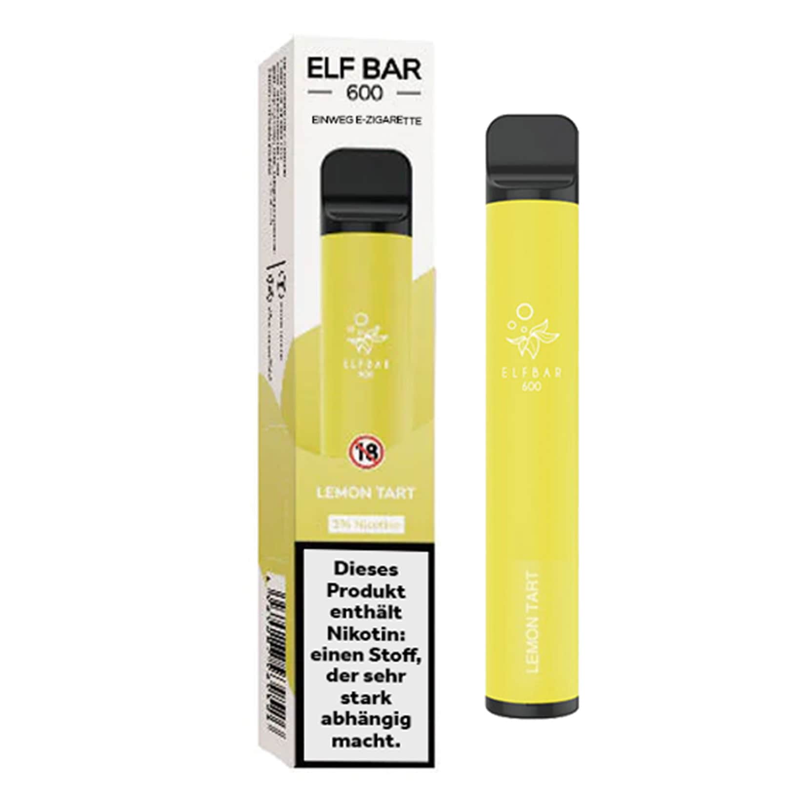 elf bar 600 lemon tart Elf Bar 600 Einweg E-Zigarette Lemon Tart, 2 ml, 2.0% Nikotin online kaufen  bei Netto