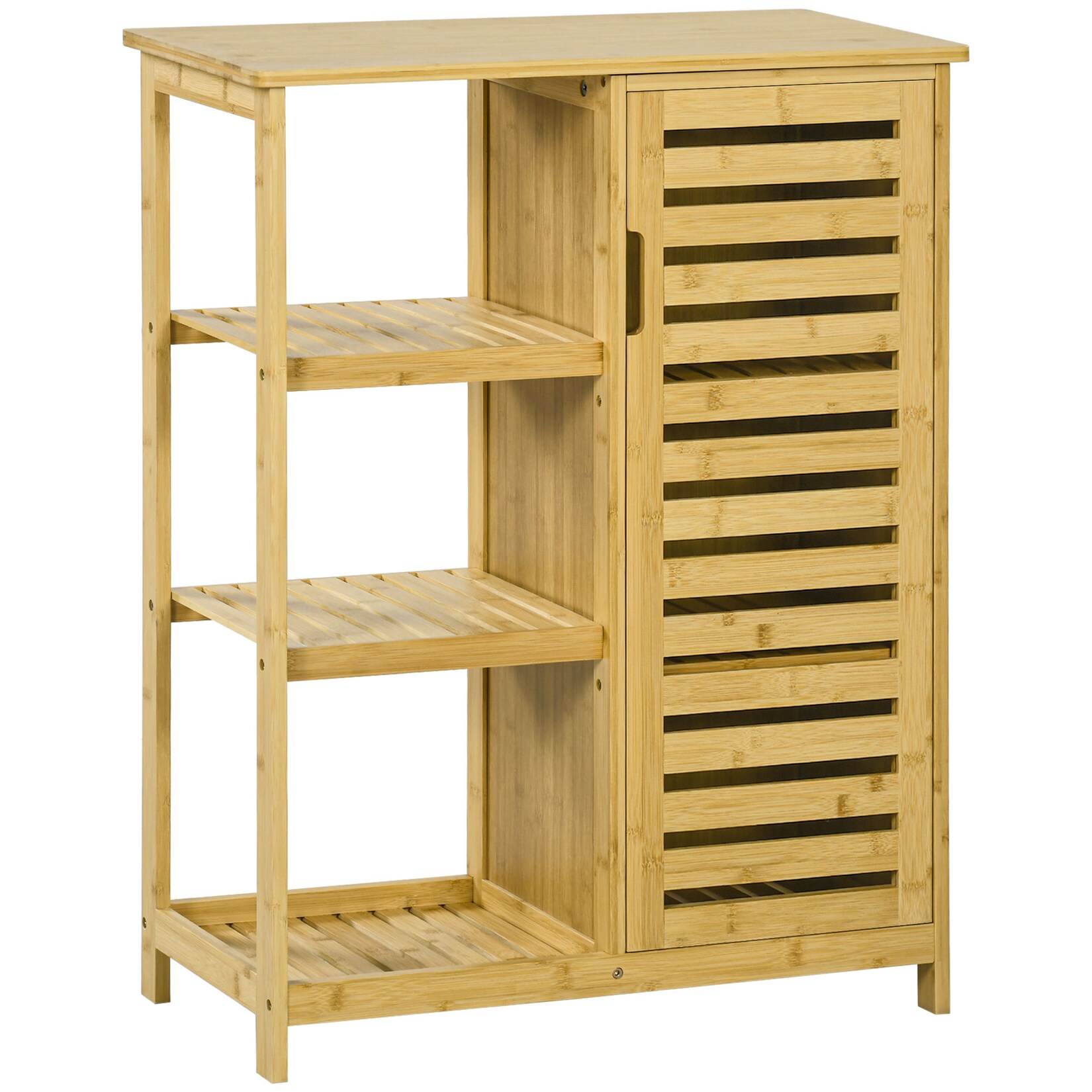 kleankin Badezimmerschrank Bambus | 04255633531636