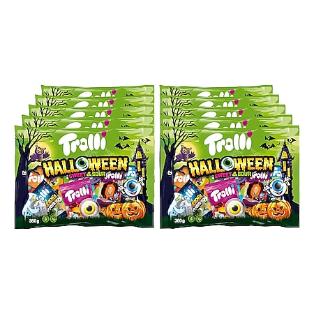 Trolli Halloween Beutel Sweet & Sour 360 g, 10er Pack - Bild 1