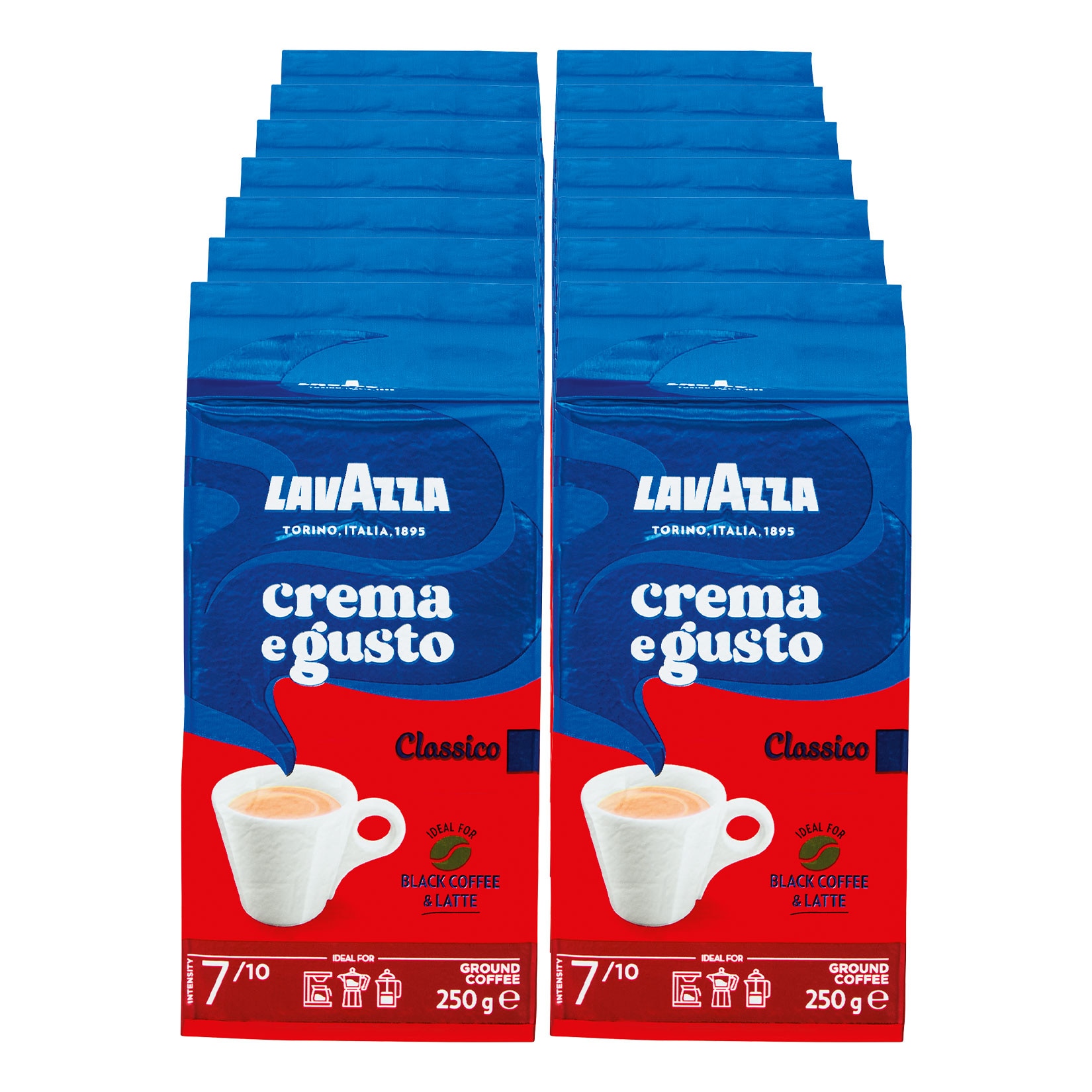 Lavazza Crema e Gusto Espresso gemahlen 250 g, 14er Pack - Bild 1
