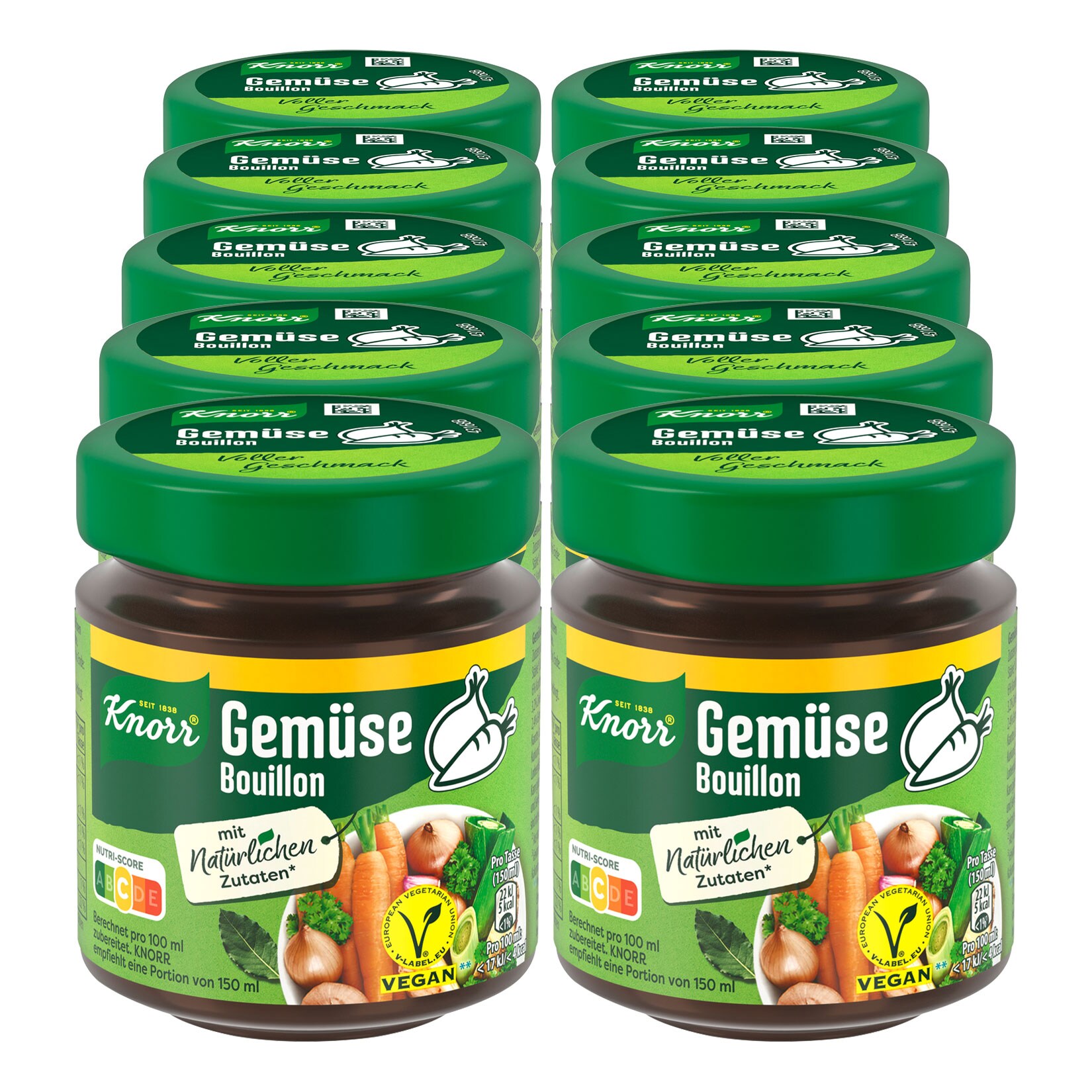 Knorr Gem&uuml;se Bouillon ergibt 6,8 L, 10er Pack - Bild 1