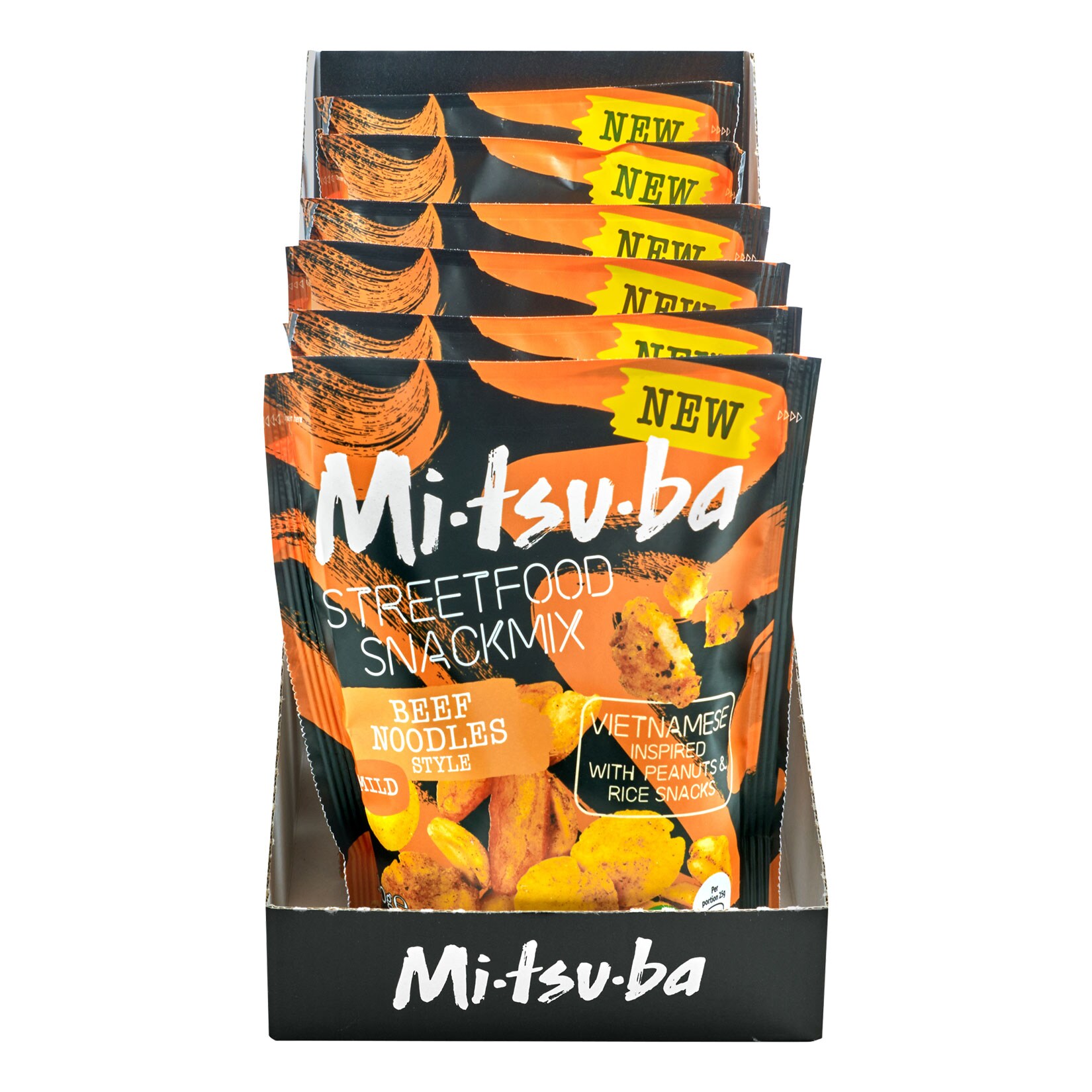 Mitsuba Streetfood Mix Beef Noodles 140g, 6er Pack - Bild 1