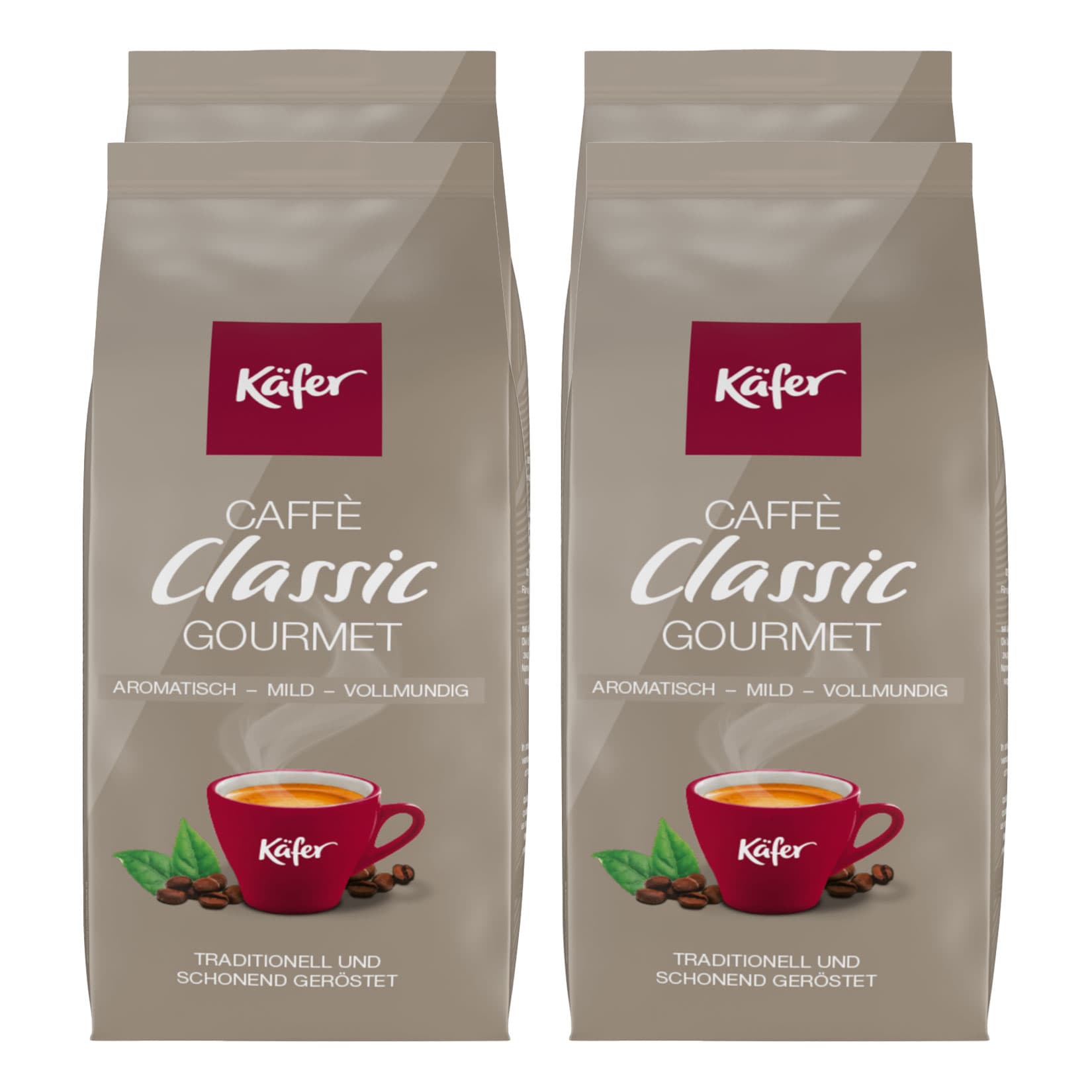 K&auml;fer Caffe Classic Gourmet 2,2 kg, 4er Pack - Bild 1