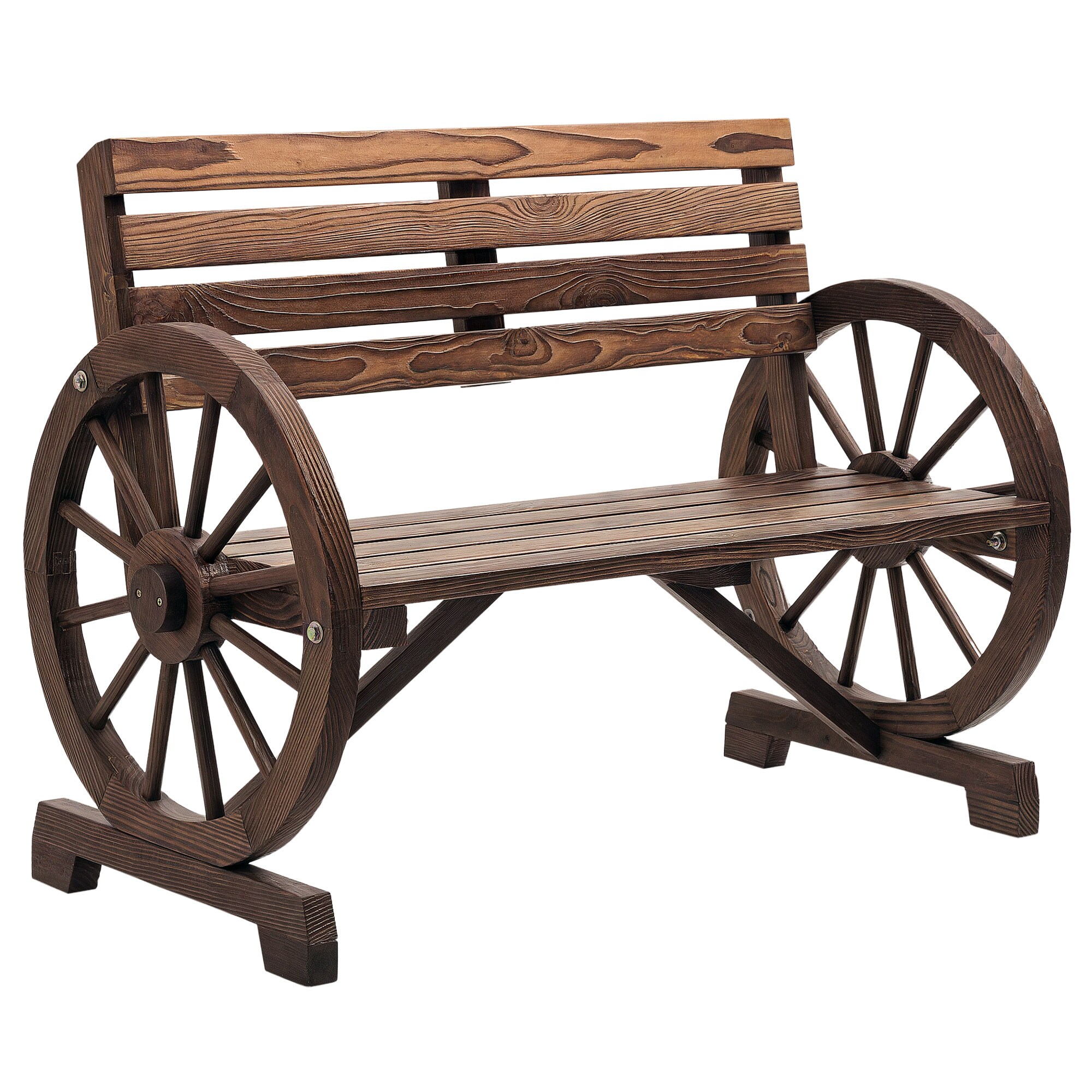 Outsunny Gartenbank Tannenholz - Bild 1