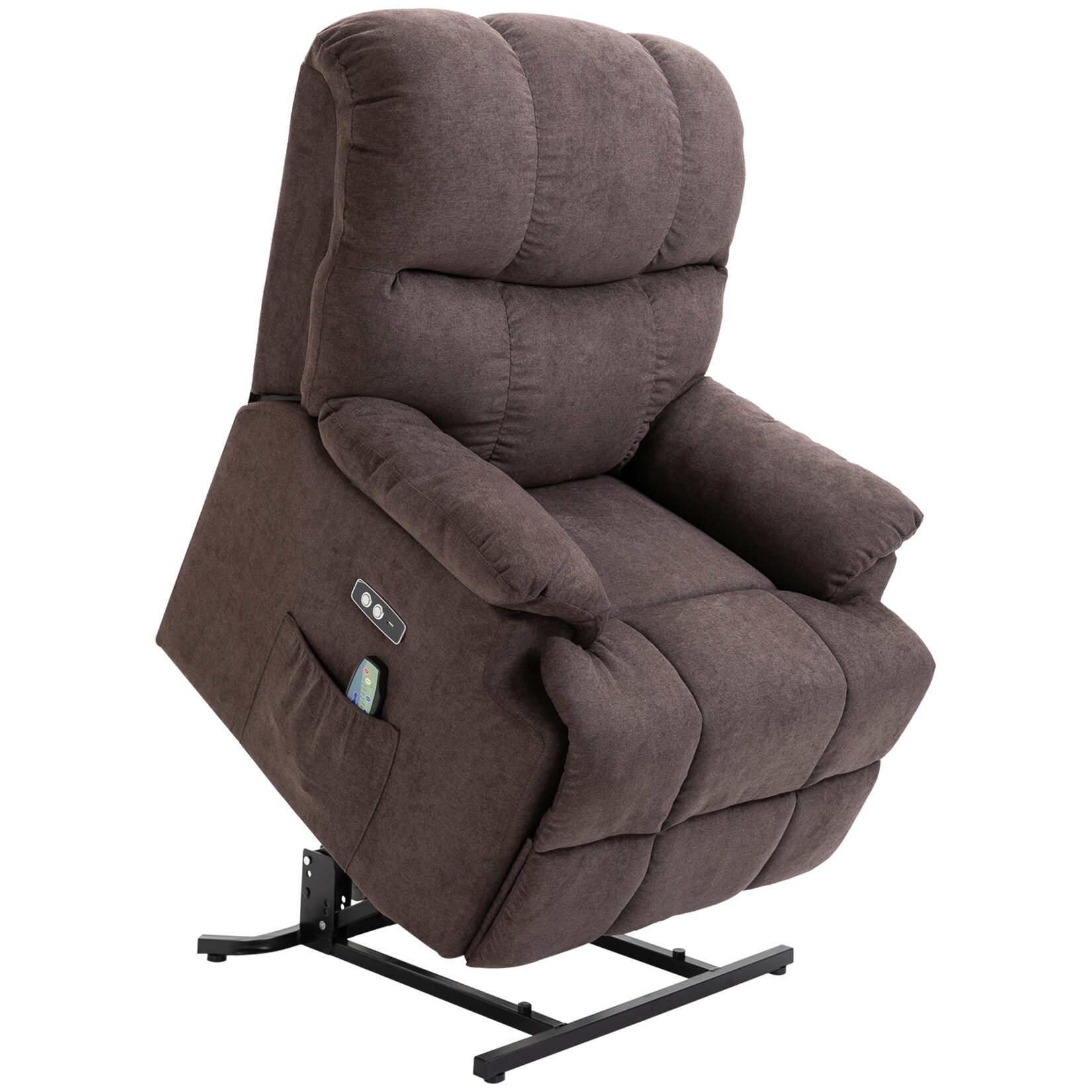 HOMCOM Sessel mit Aufstehhilfe Polyester, Metall, Schaumstoff | 04255633531438