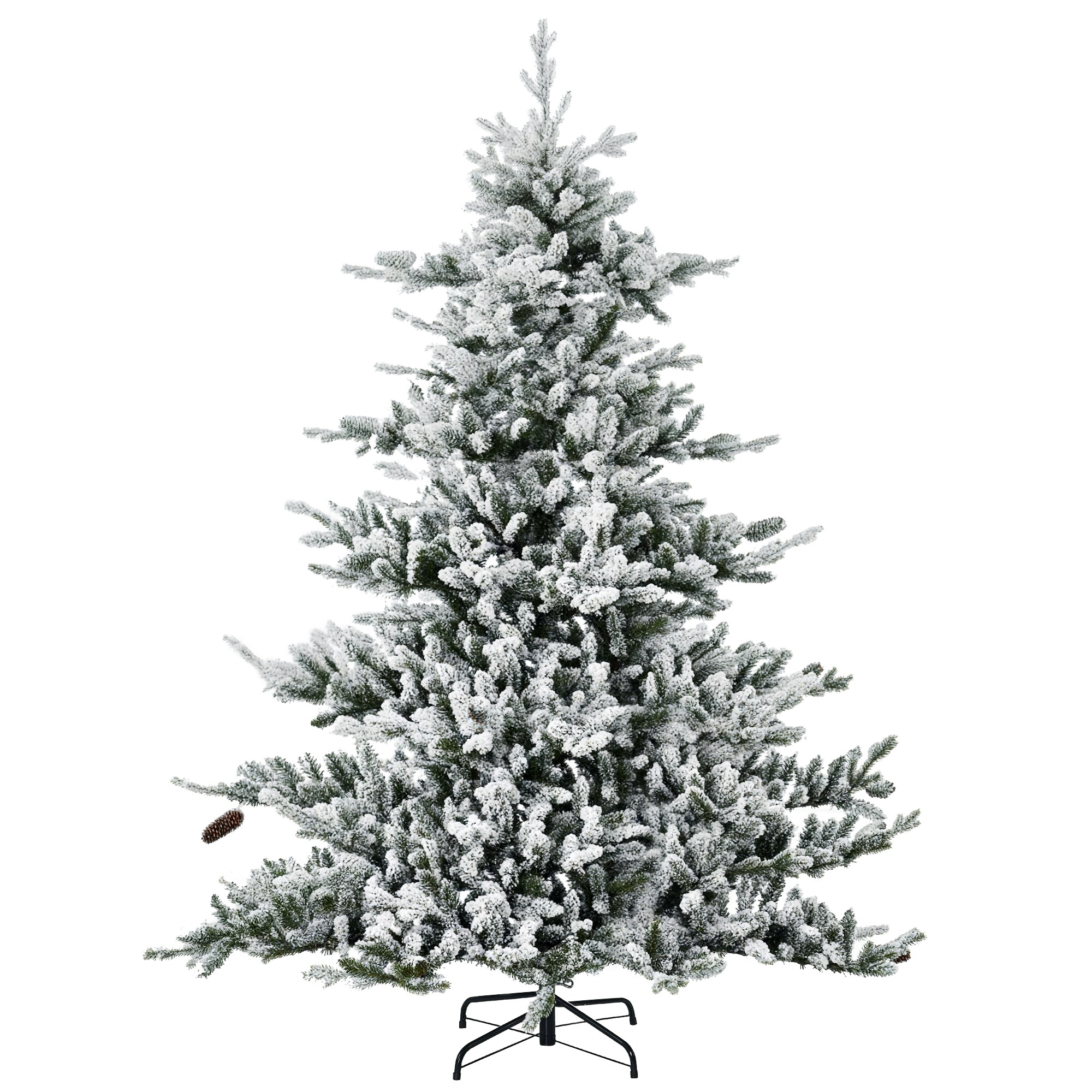 HOMCOM Weihnachtsbaum PE, Kunststoff, Stahlrohre - Bild 1