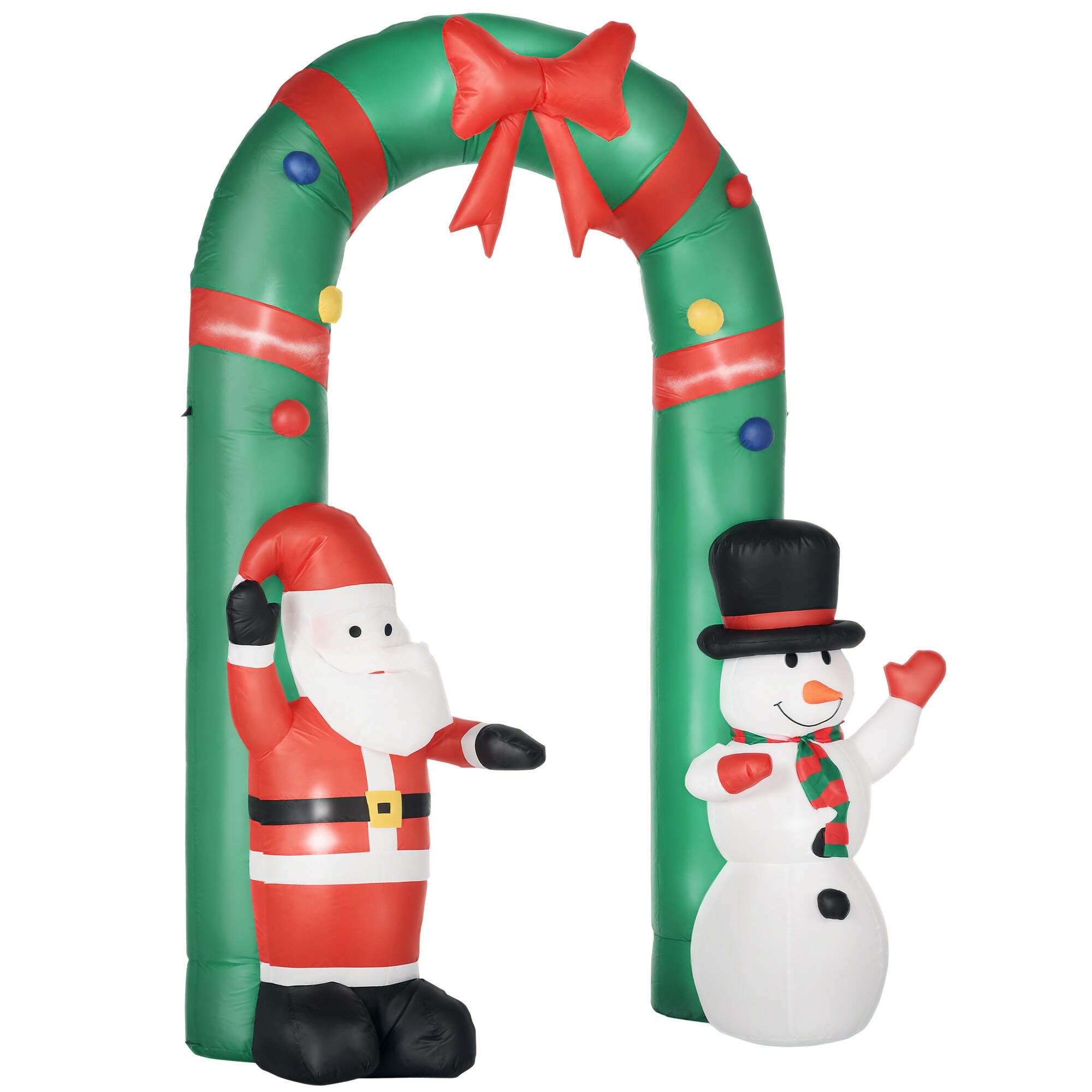 HOMCOM Aufblasbare Weihnachtsdekoration Polyester - Bild 1