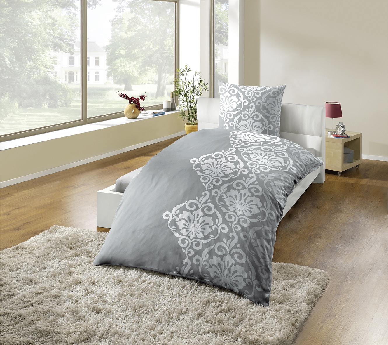 Bettw&auml;sche 155x220cm -versch. Ausf&uuml;hrungen - Ornament - Bild 1