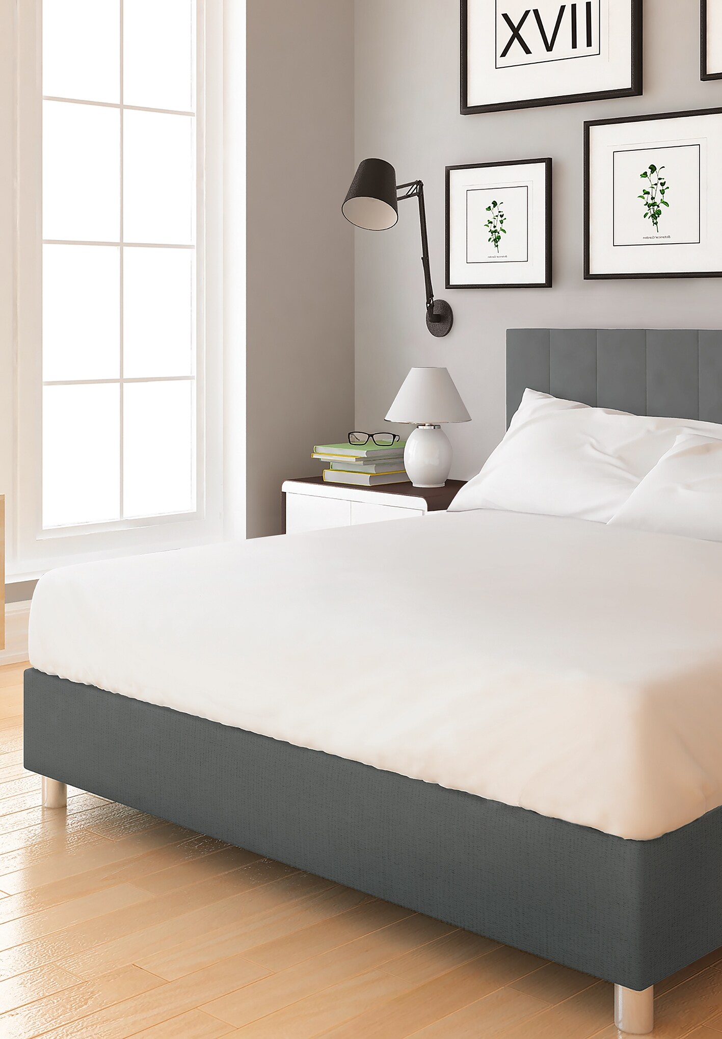 Dekor Bettlaken 90x200 cm -versch. Ausf&uuml;hrungen- offwhite - Bild 1