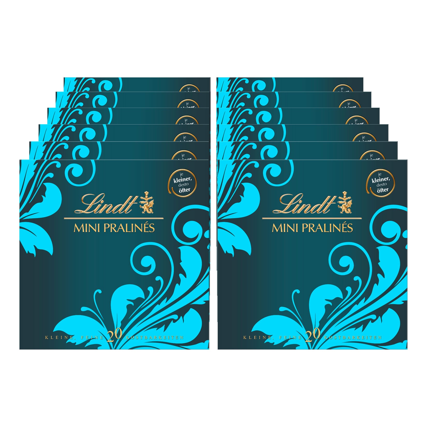 Lindt Mini Pralines dunkelblau 100 g, 12er Pack - Bild 1